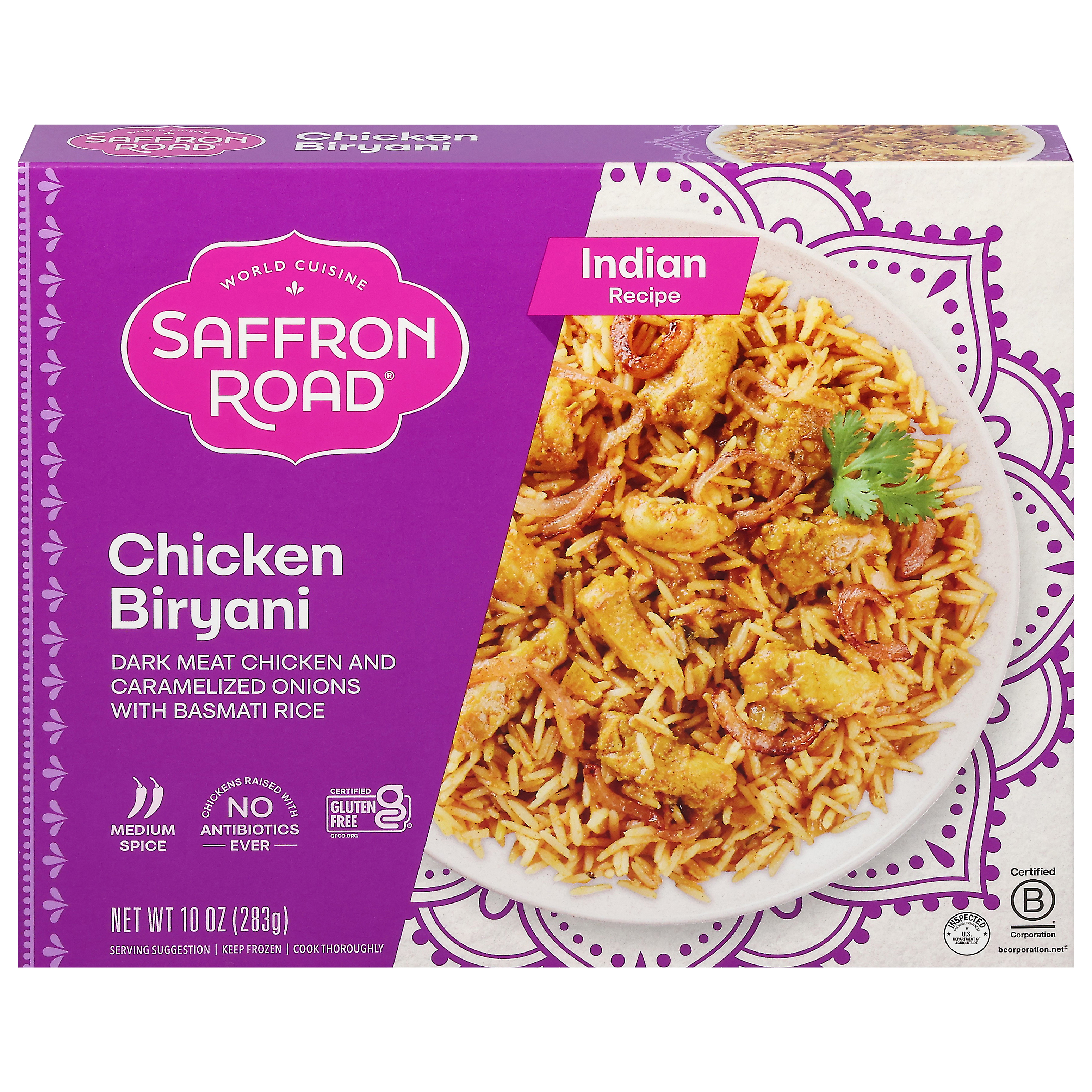 Saffron Road Medium Spice Indian Recipe Chicken Biryani