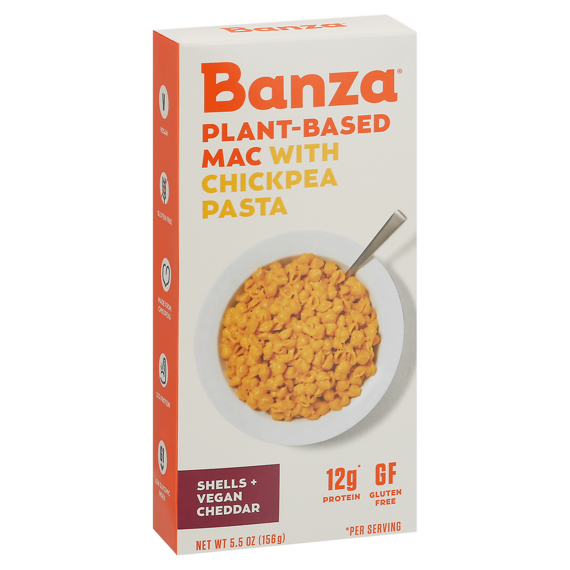 Banza Shells + Vegan Cheddar Plant-Based Mac with Chickpea Pasta