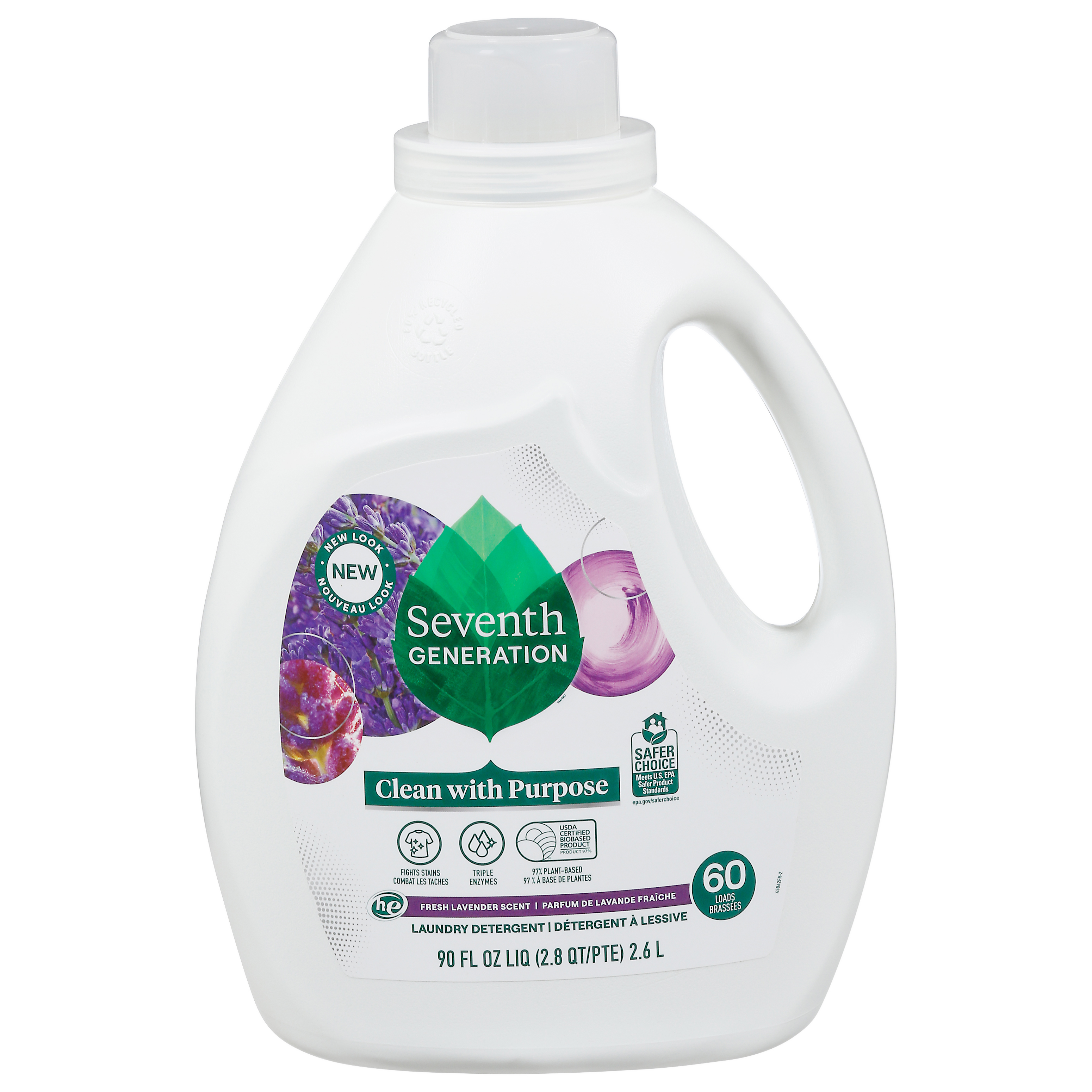 Seventh Generation Fresh Lavender Scent Laundry Detergent