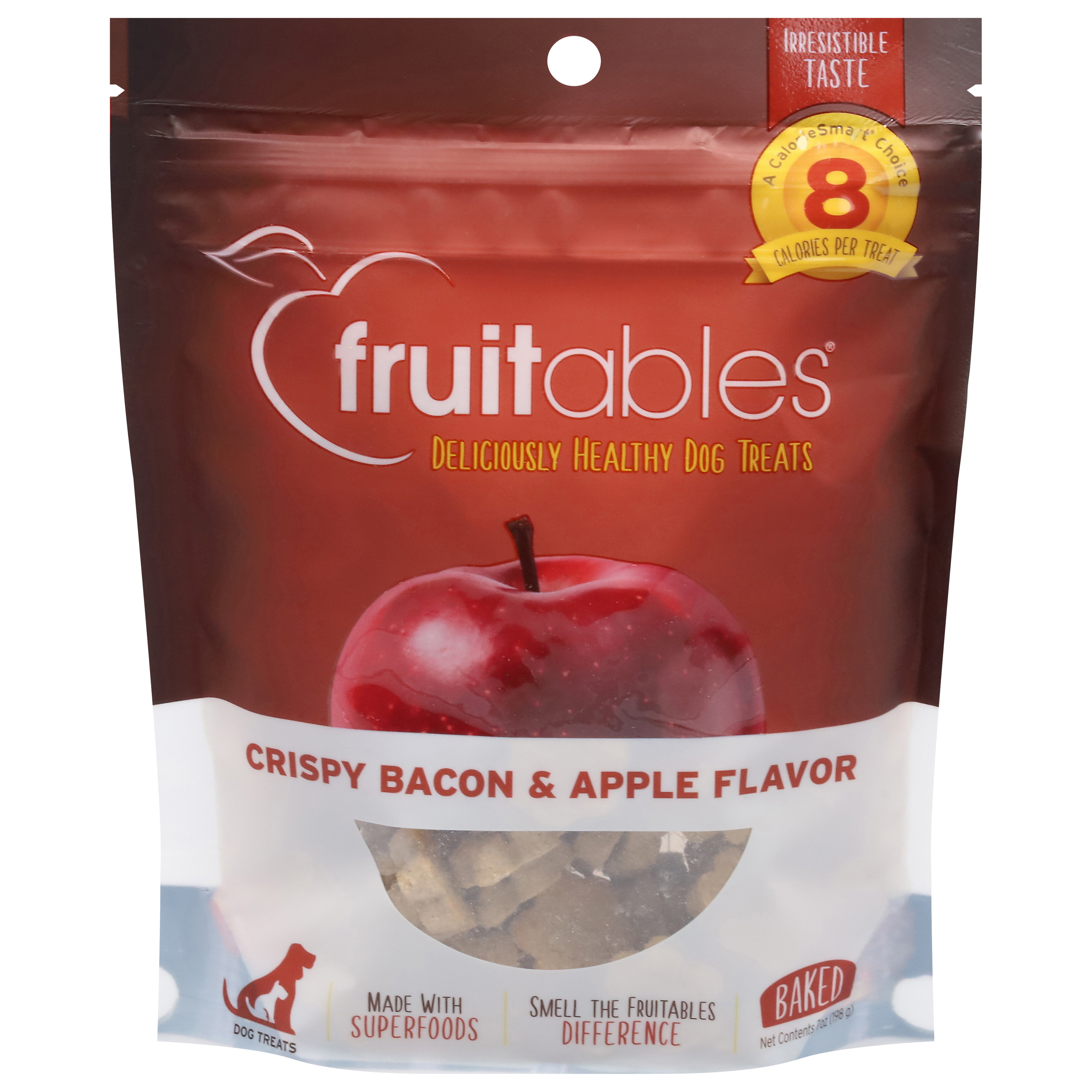 Fruitables Crispy Bacon & Apple Flavor Dog Treats