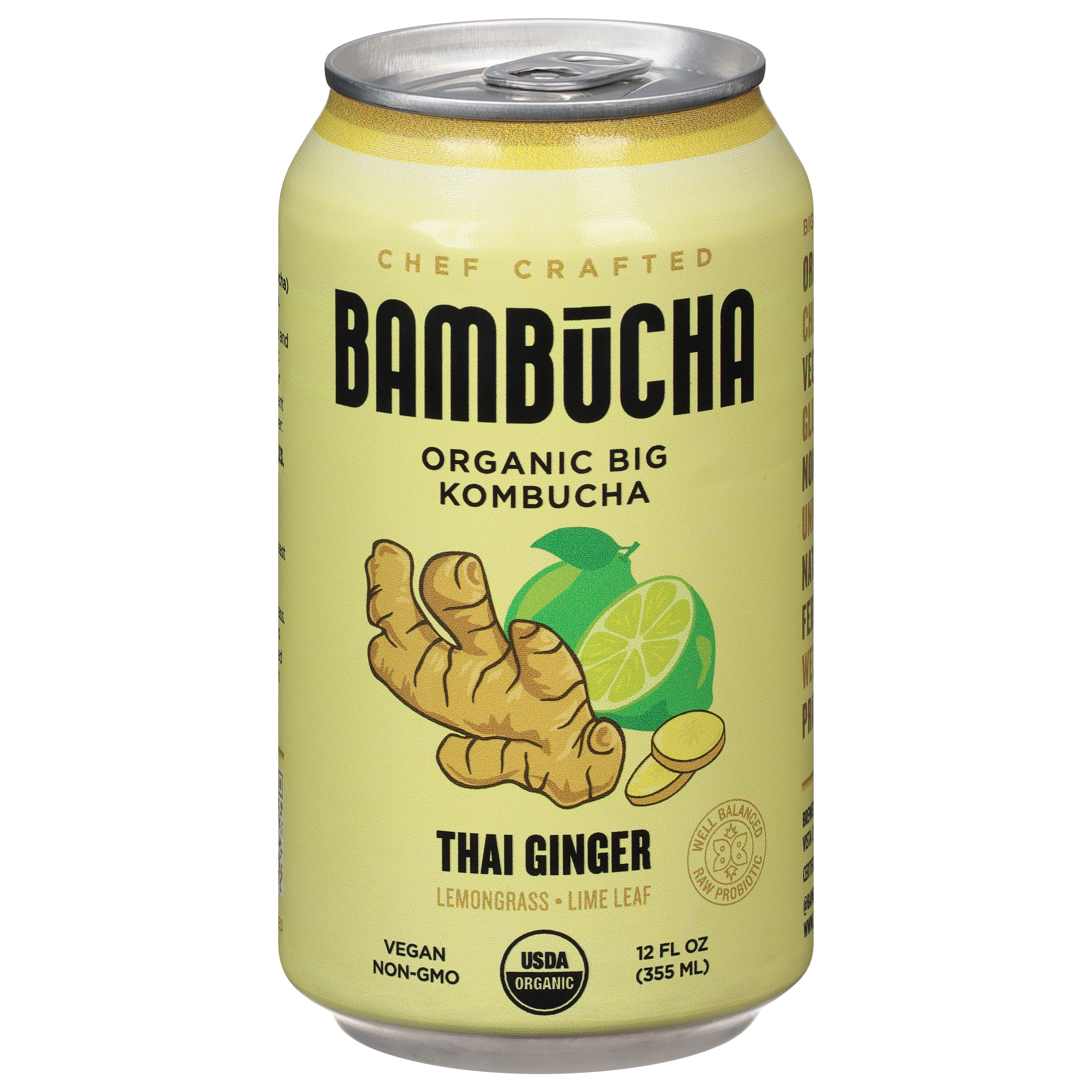 Bambucha Thai Ginger Organic Big Kombucha