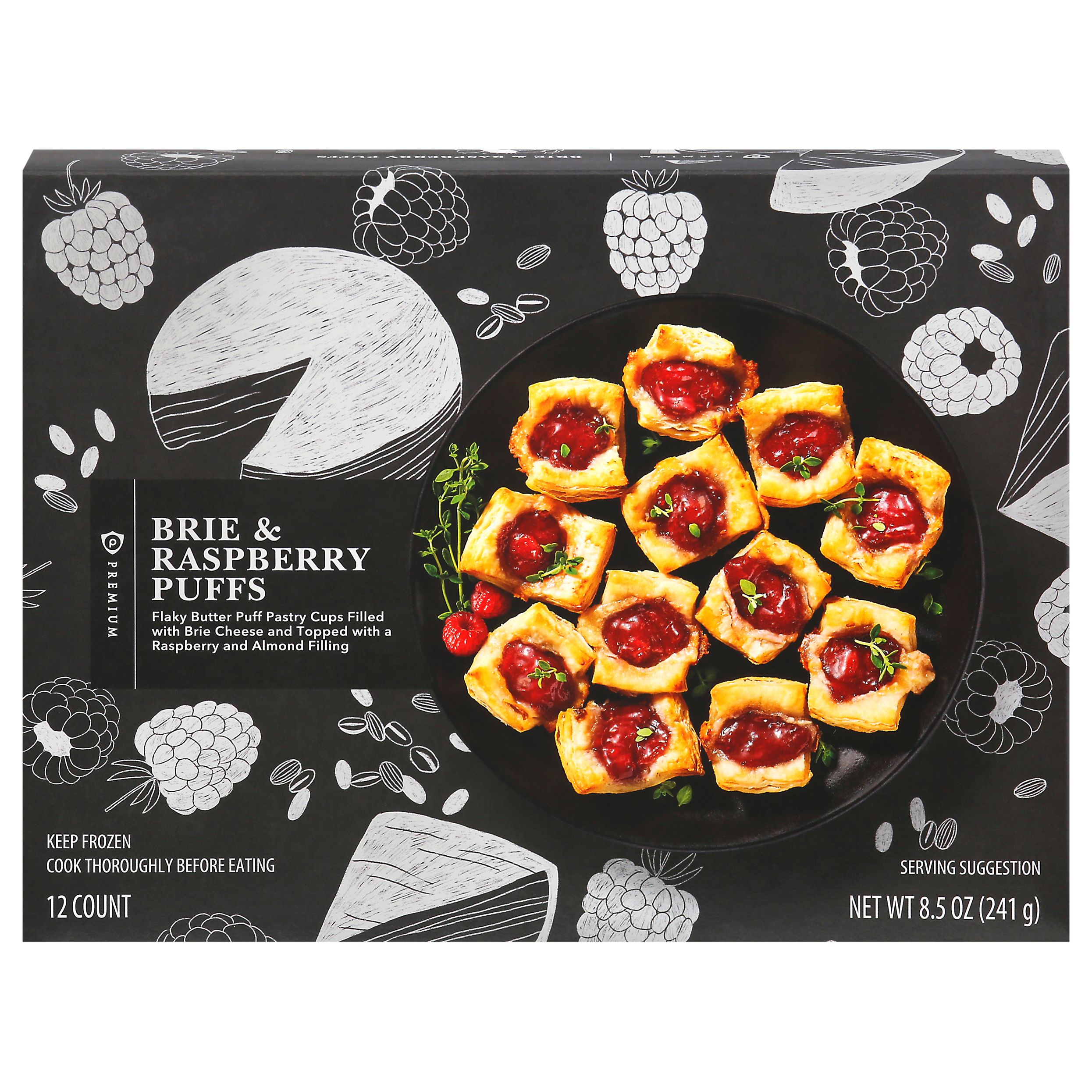 Publix Premium Brie & Raspberry Puffs 12 ea