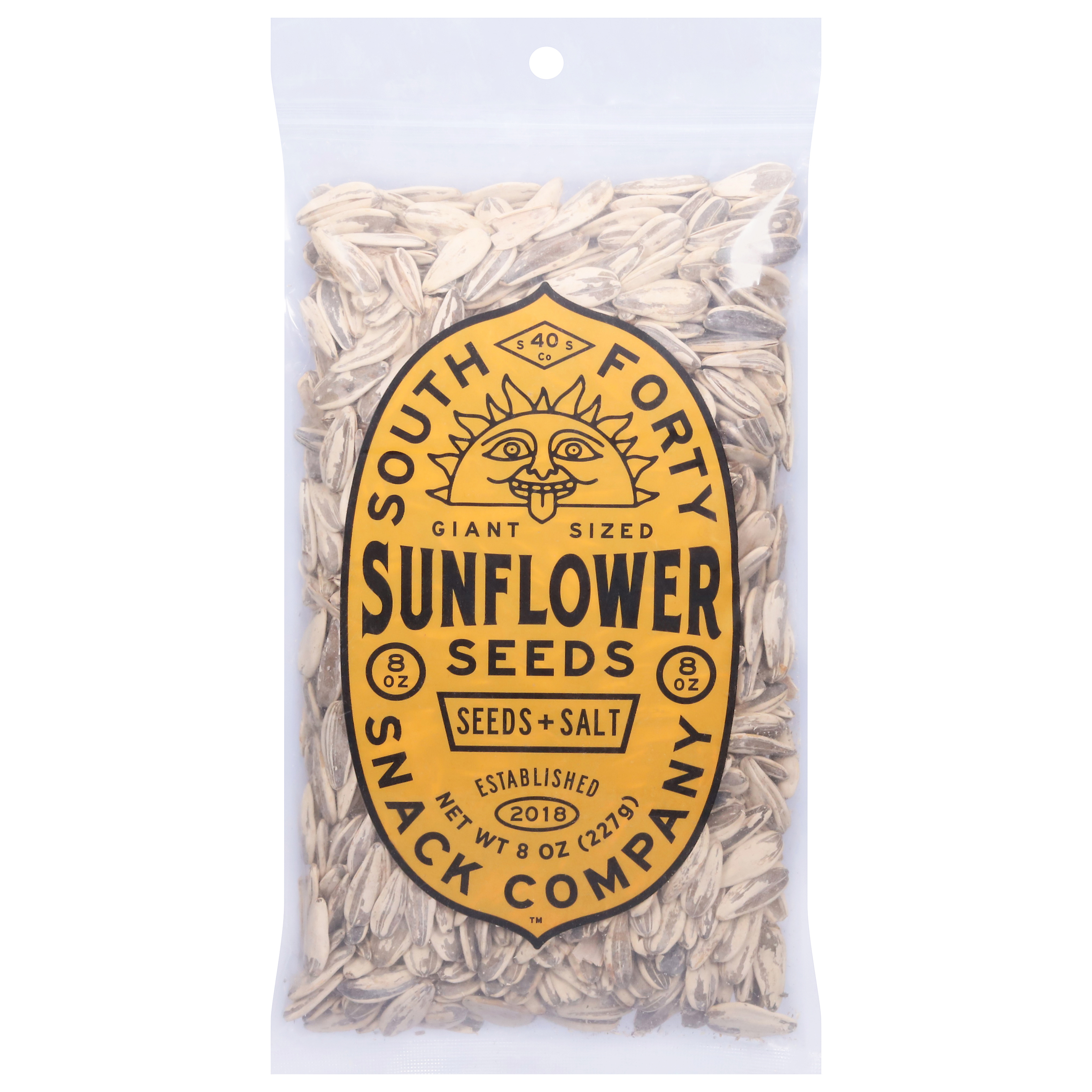 South Forty Snack Company Giant Sized Salt Sunflower Seed