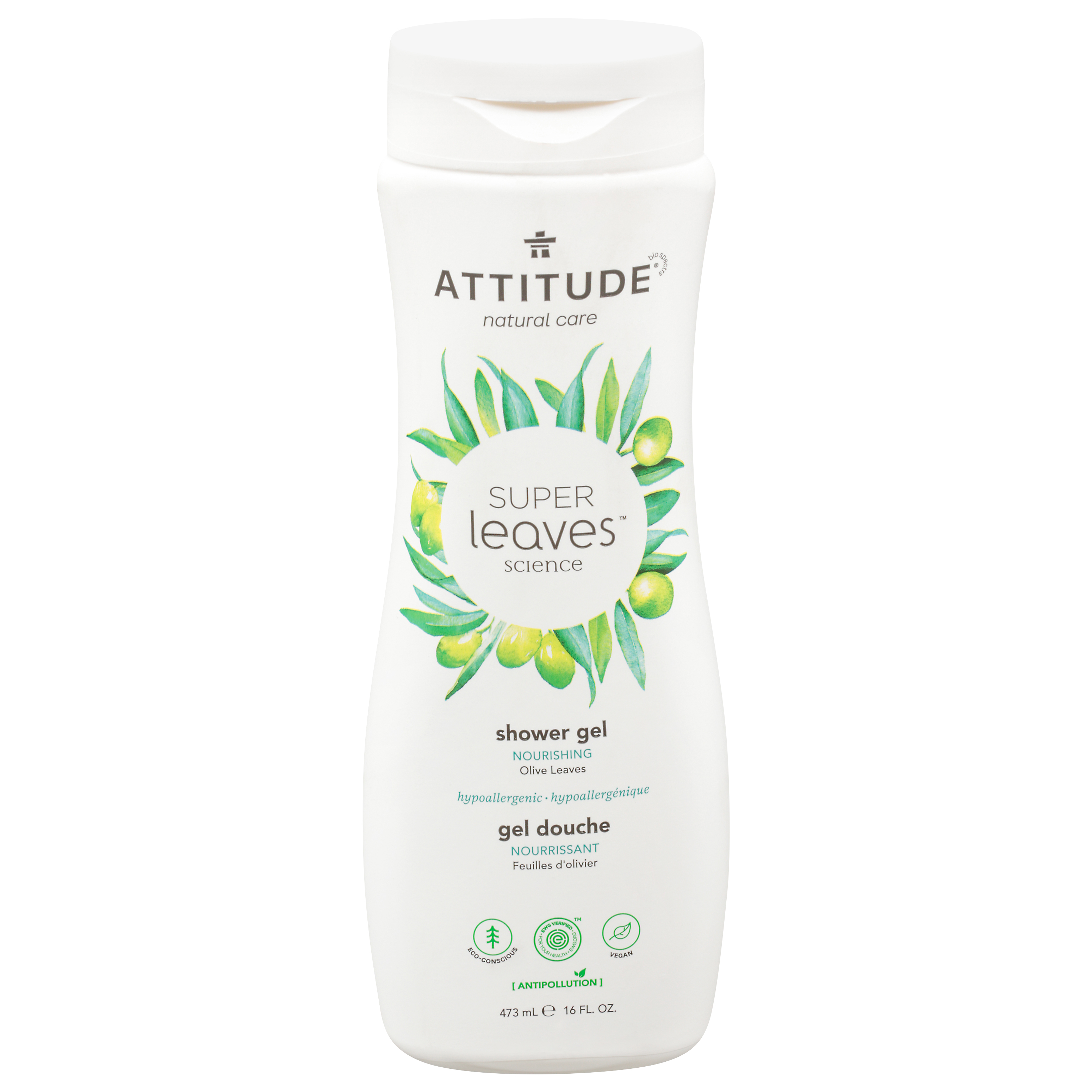Attitude Nourishing Olive Leaves Shower Gel