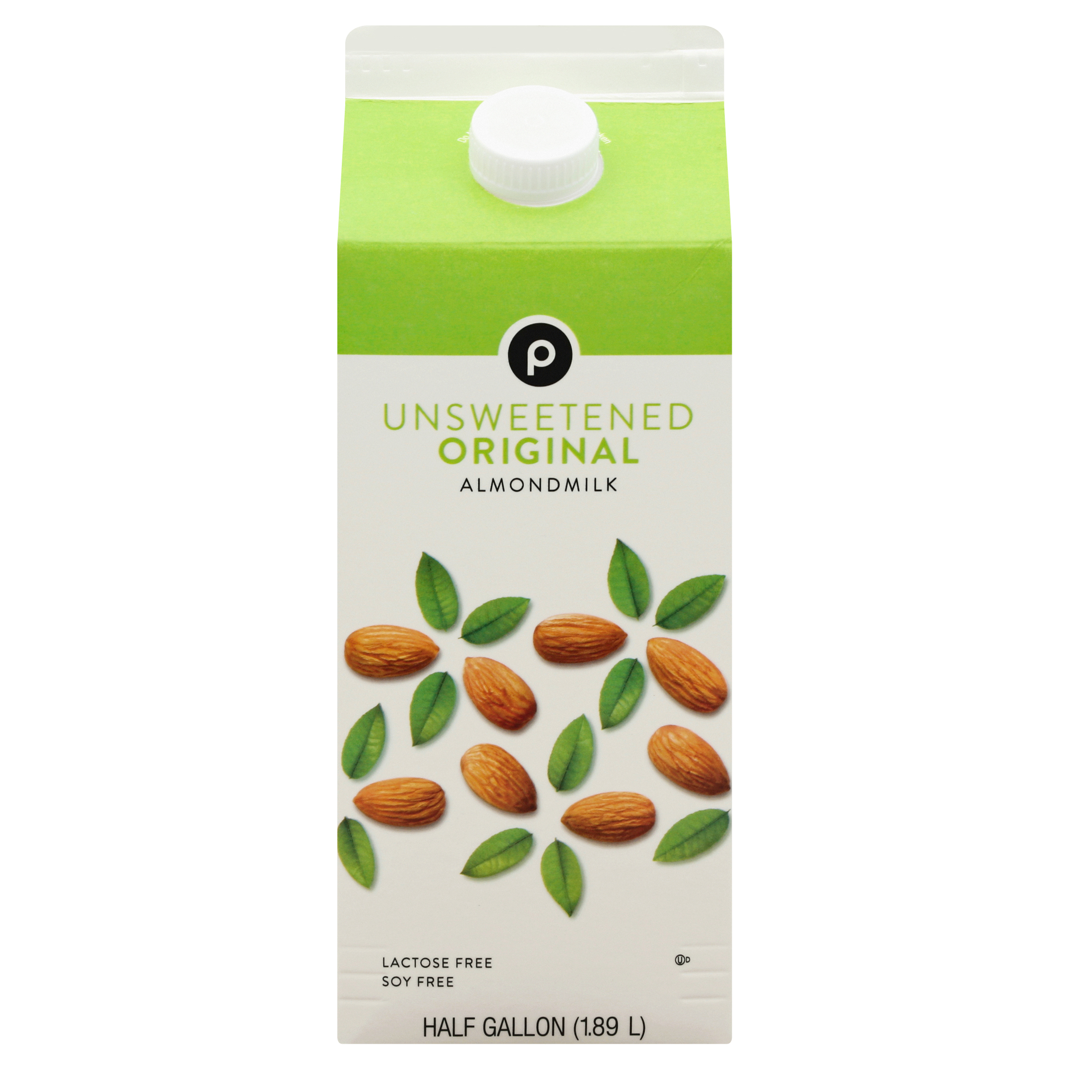 Publix Unsweetened Original Almondmilk 0.5 gl CARTON
