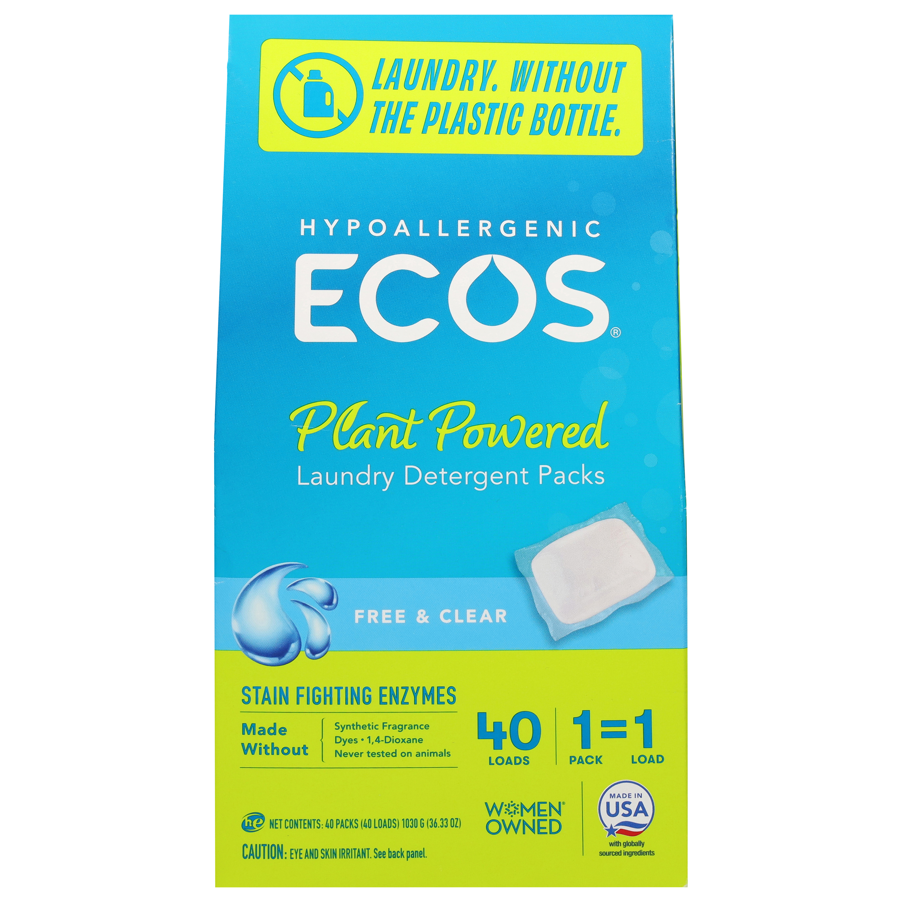 Ecos Hypoallergenic Plant Powered Laundry Detergent