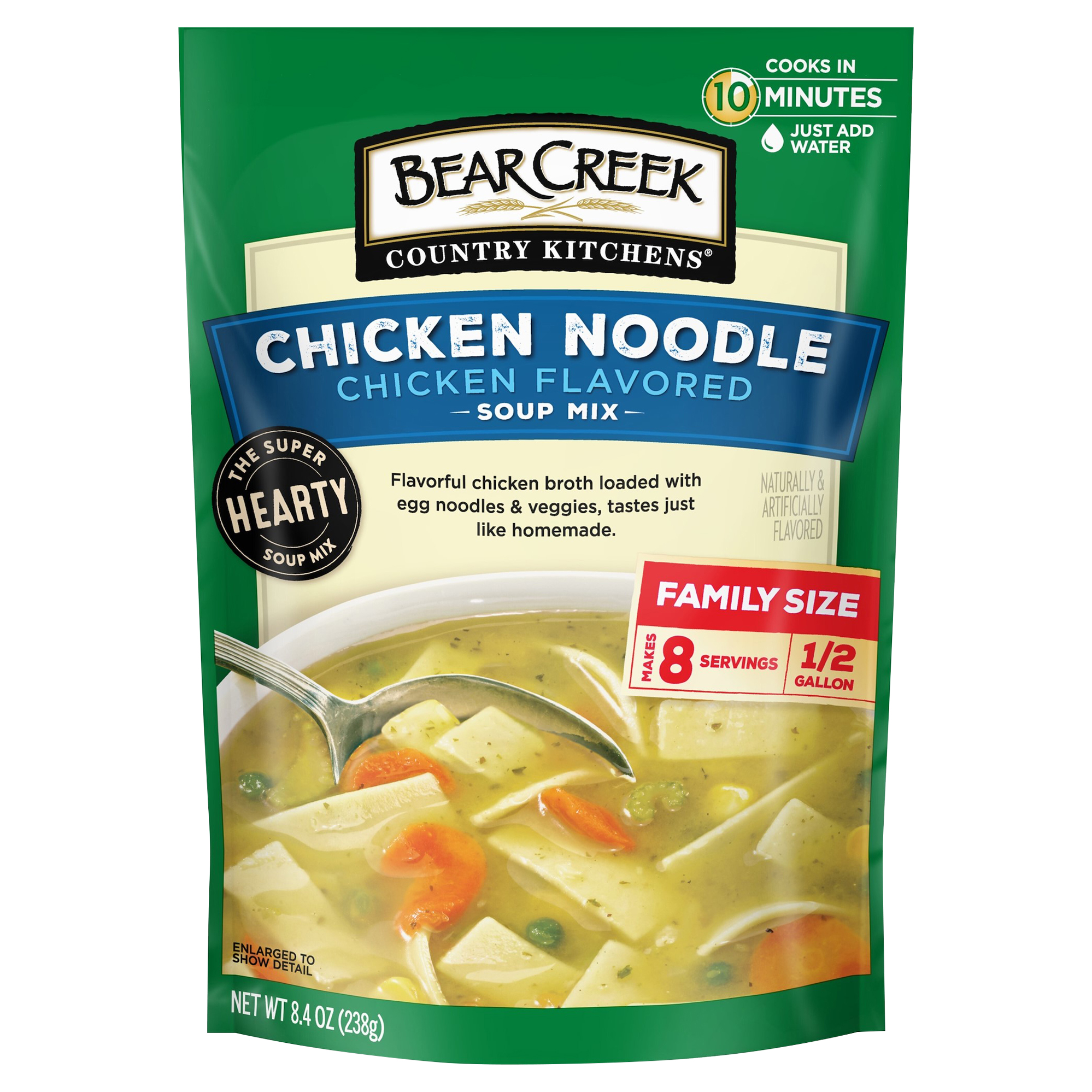 Bear Creek Country Kitchens Chicken Noodle Soup Mix, 8.4 oz Pouch
