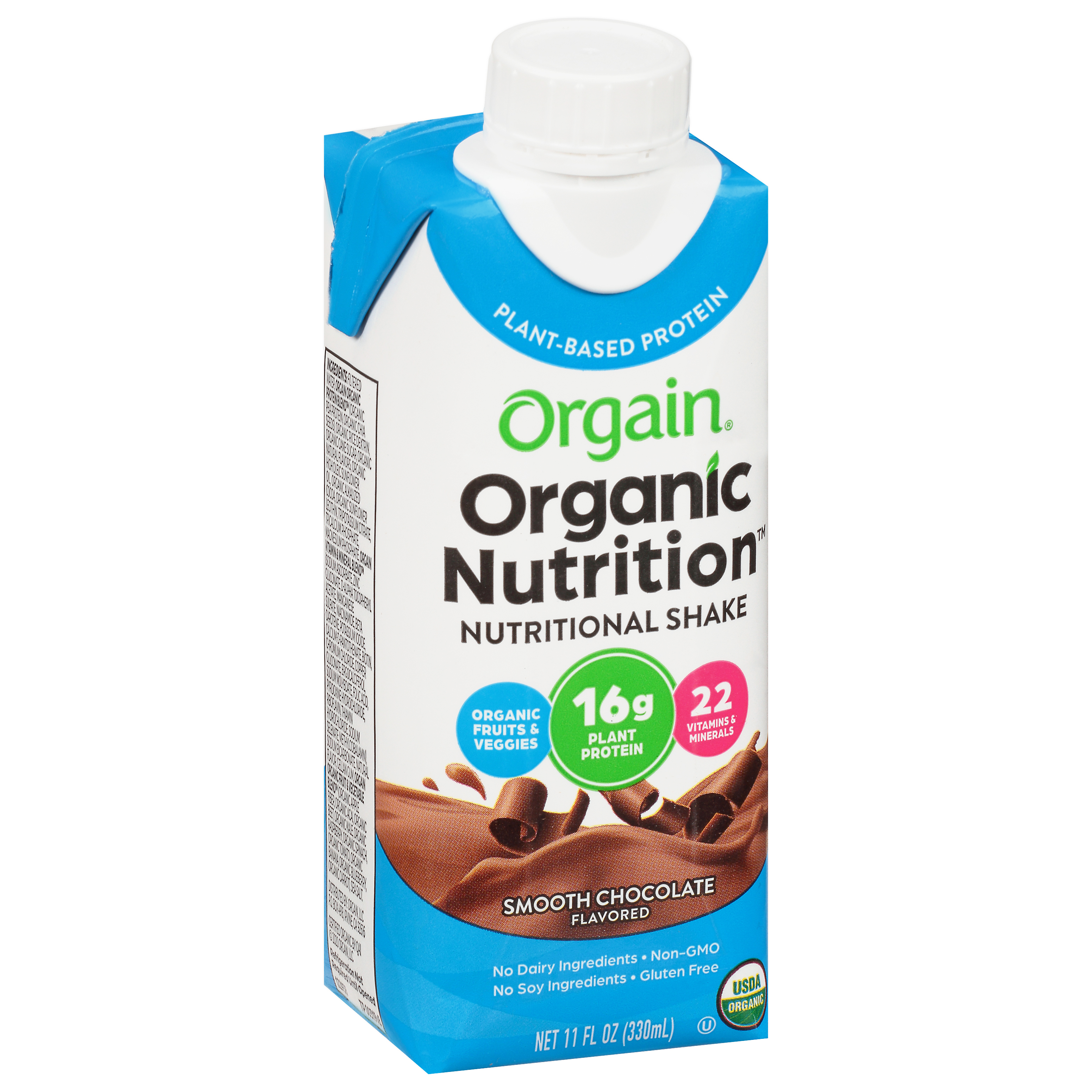 Orgain Organic Nutrition Smooth Chocolate Flavored Nutritional Shake