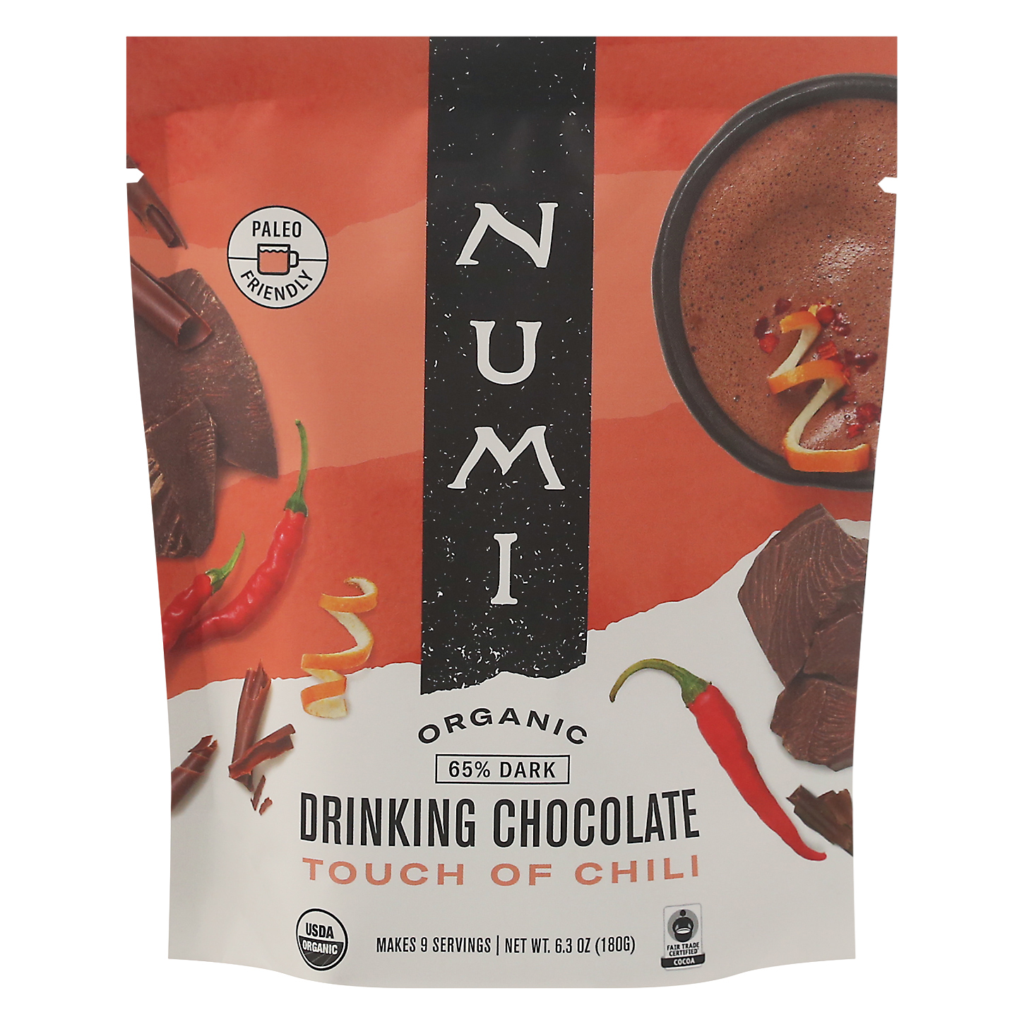 Numi Organic 65% Dark Touch of Chili Drinking Chocolate