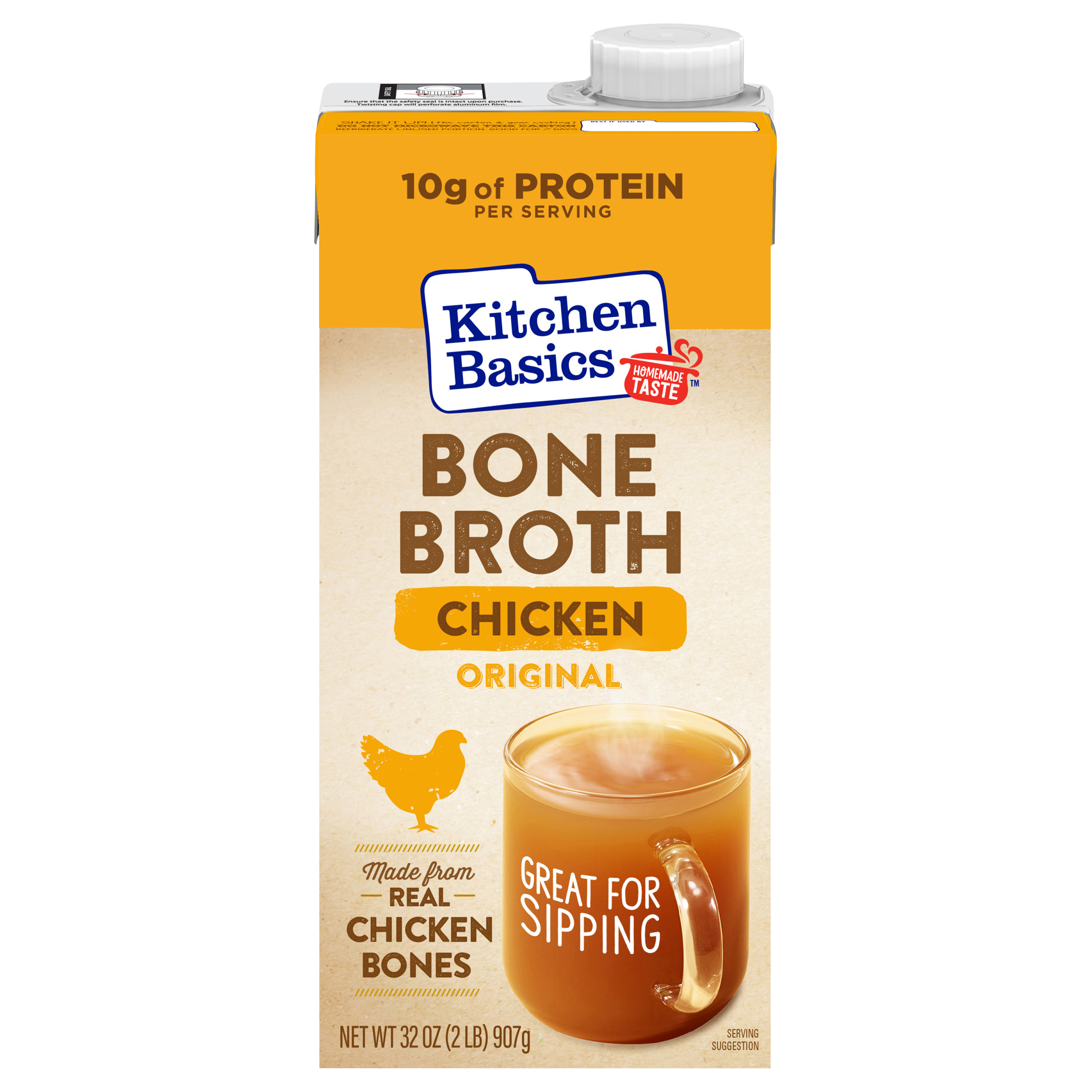 Kitchen Basics Chicken Bone Broth 32 oz., Carton