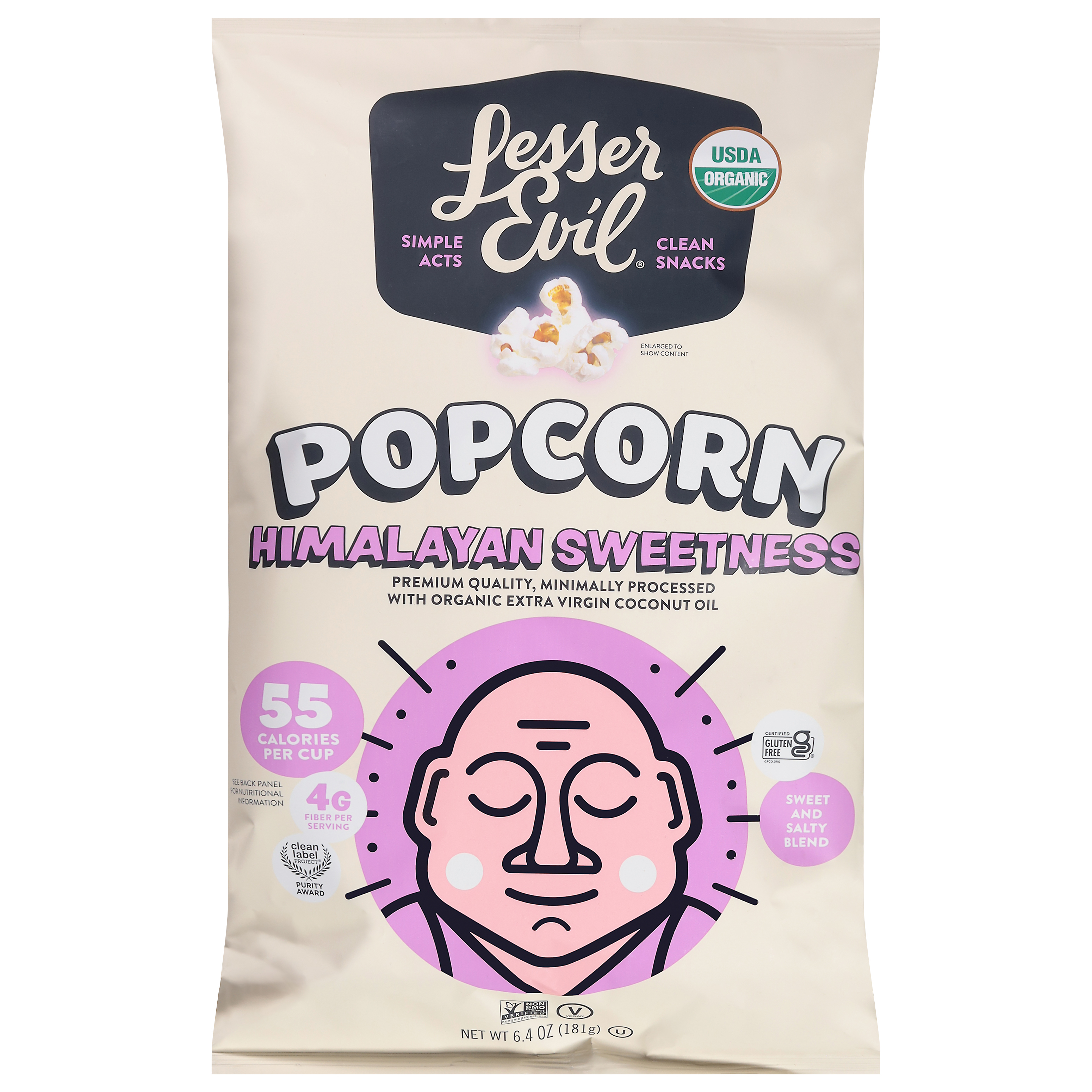 LesserEvil Himalayan Sweetness Popcorn