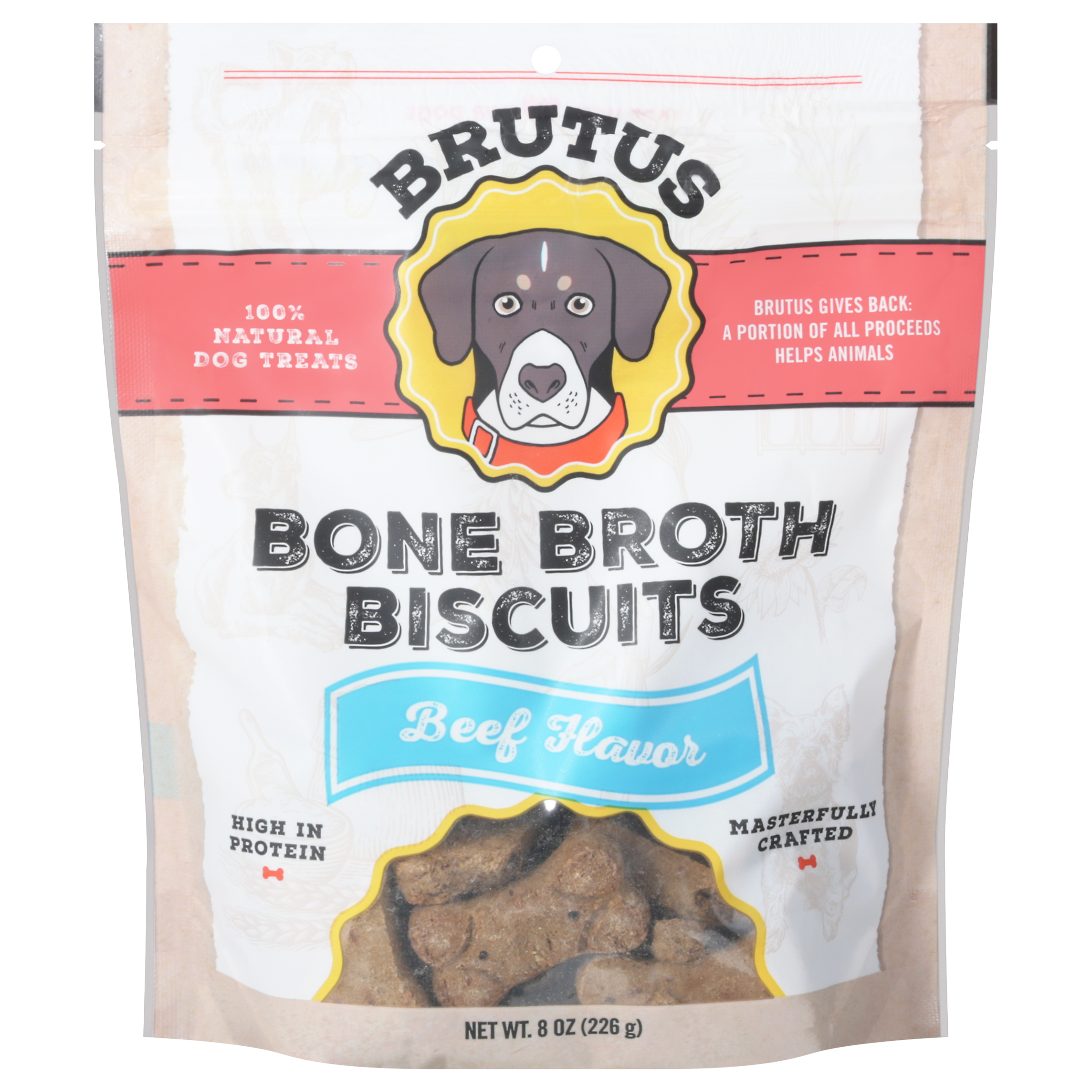 Brutus Beef Flavor Bone Broth Biscuits