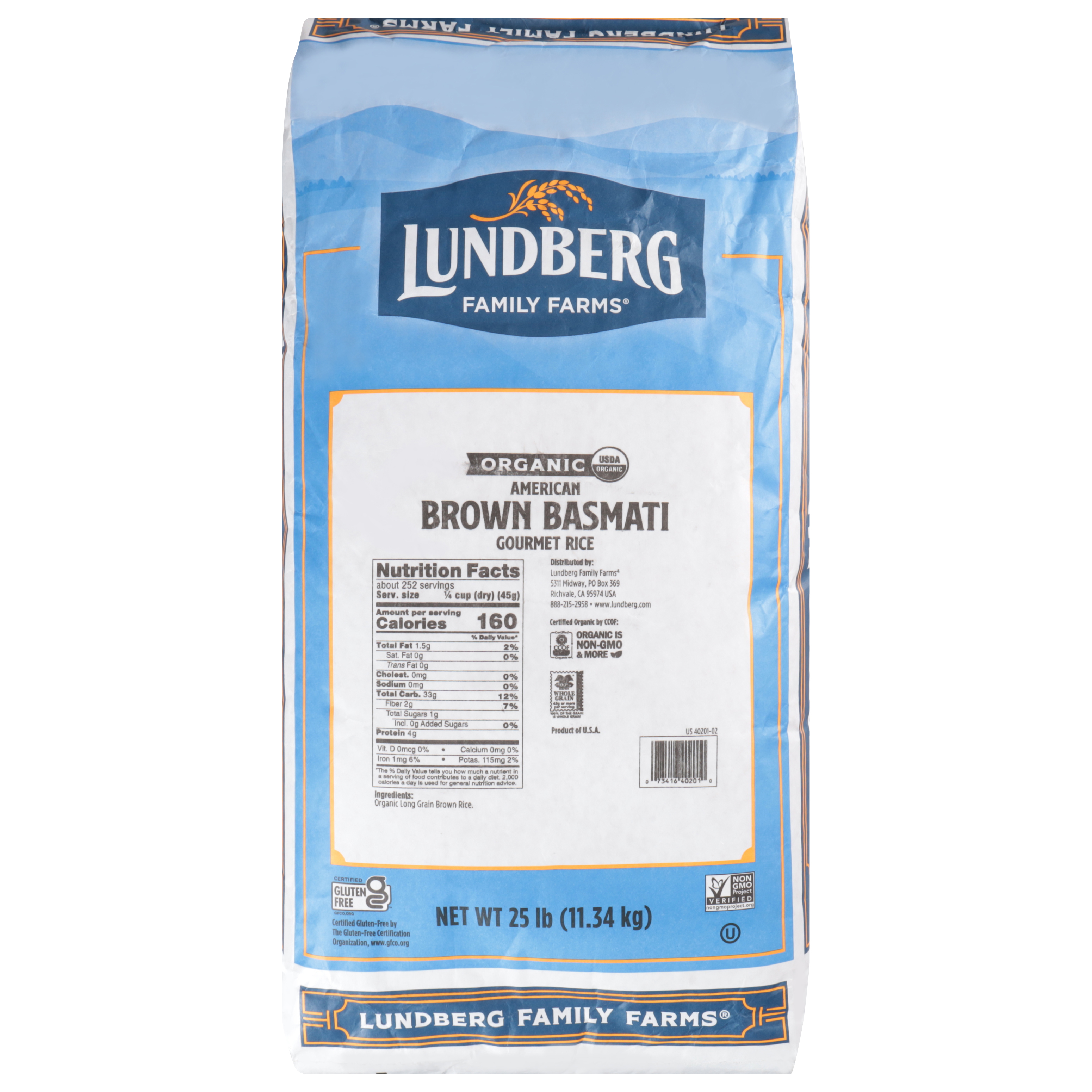 Lundberg Family Farms American Brown Basmati Organic Gourmet Rice