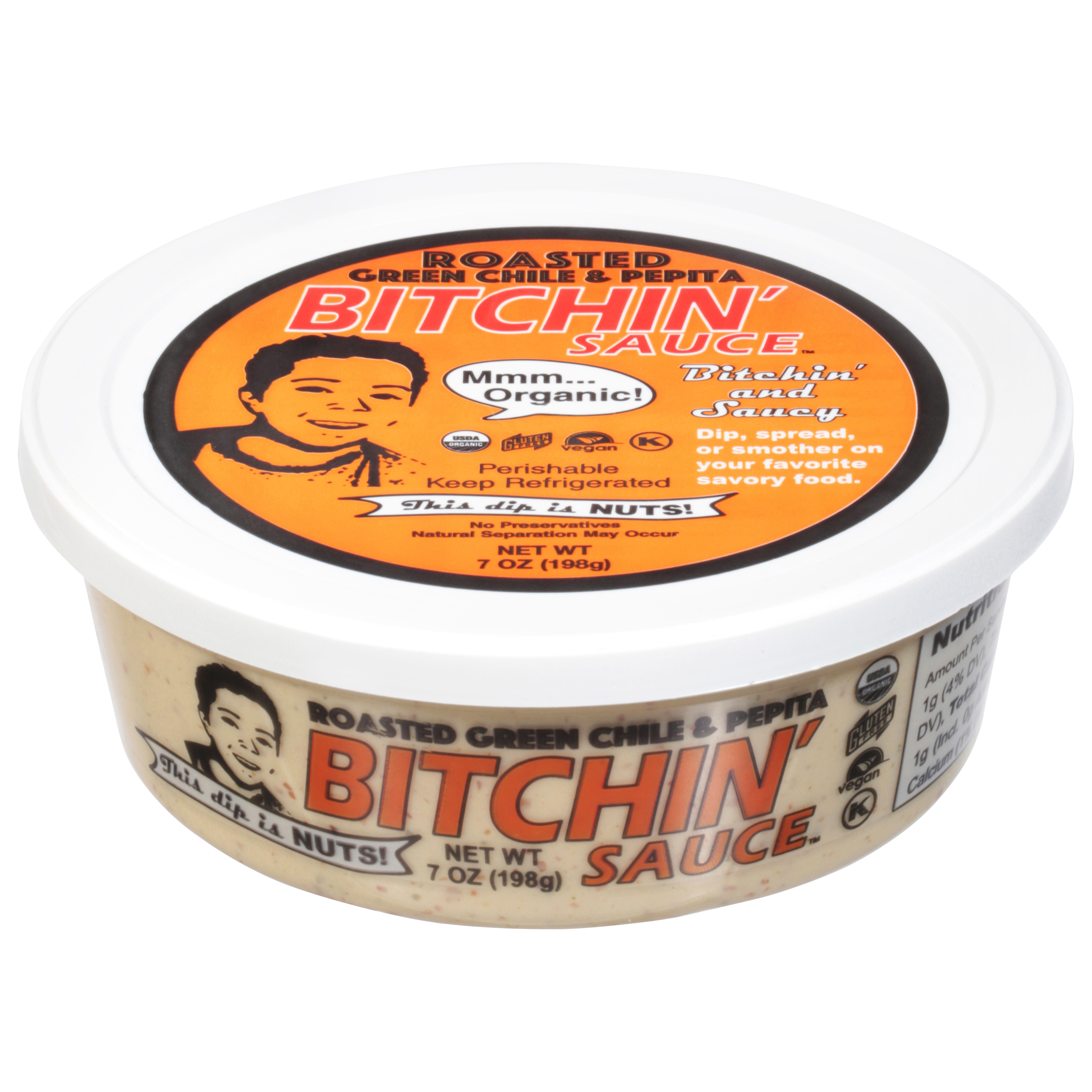 Bitchin' Sauce Organic Roasted Green Chile & Pepita Sauce