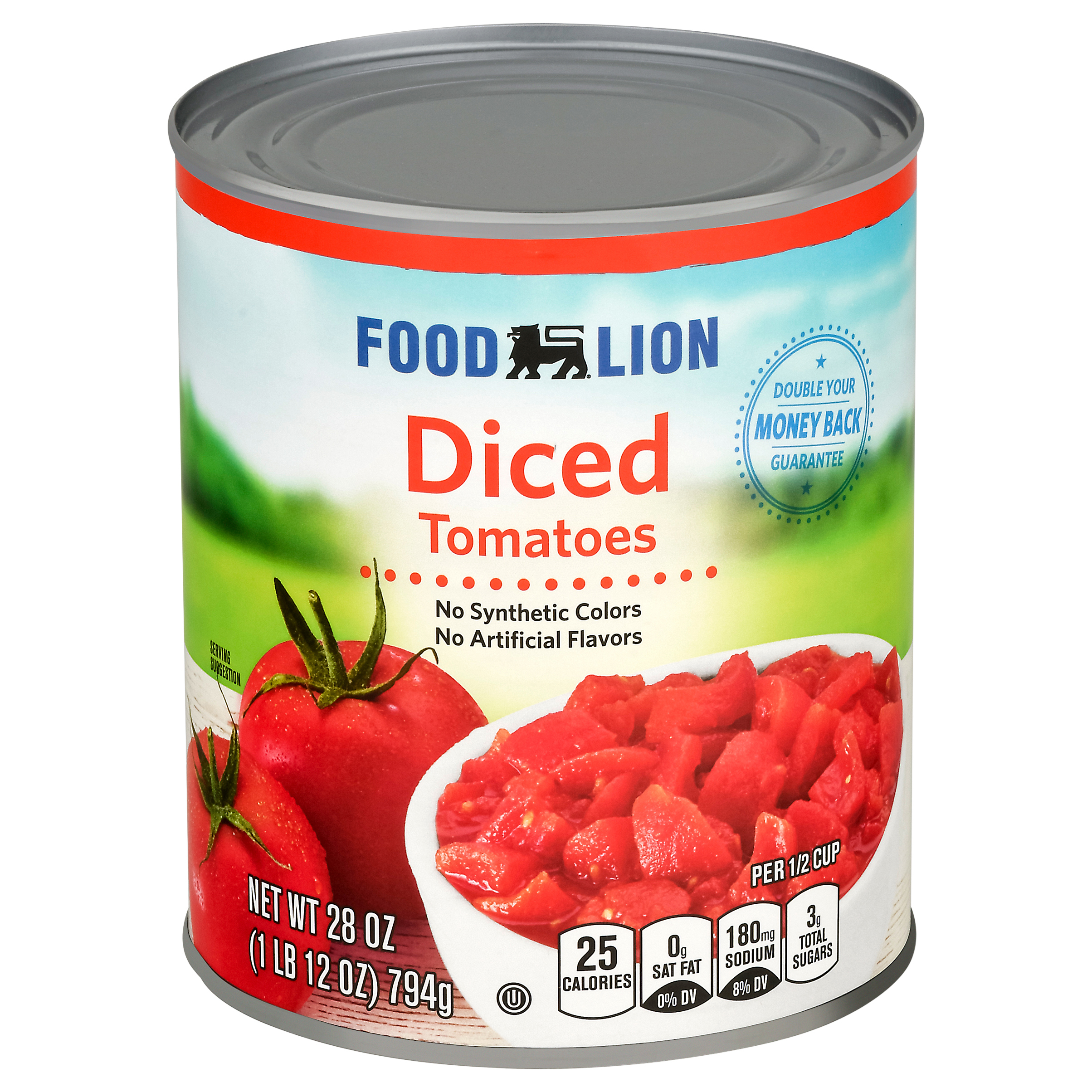 Food Lion Diced Tomatoes 28 oz