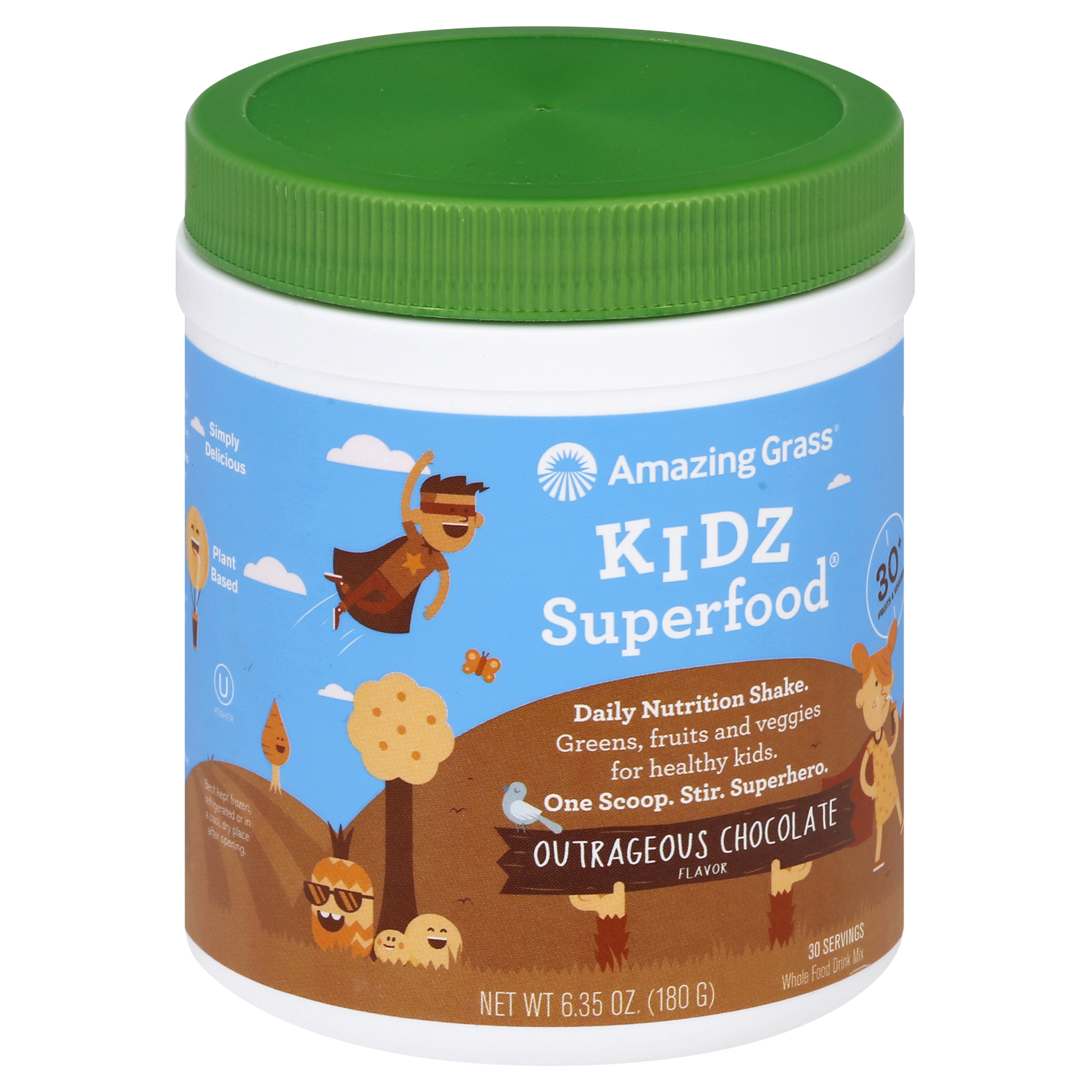 Amazing Grass Outrageous Chocolate Flavor Kidz Superfood