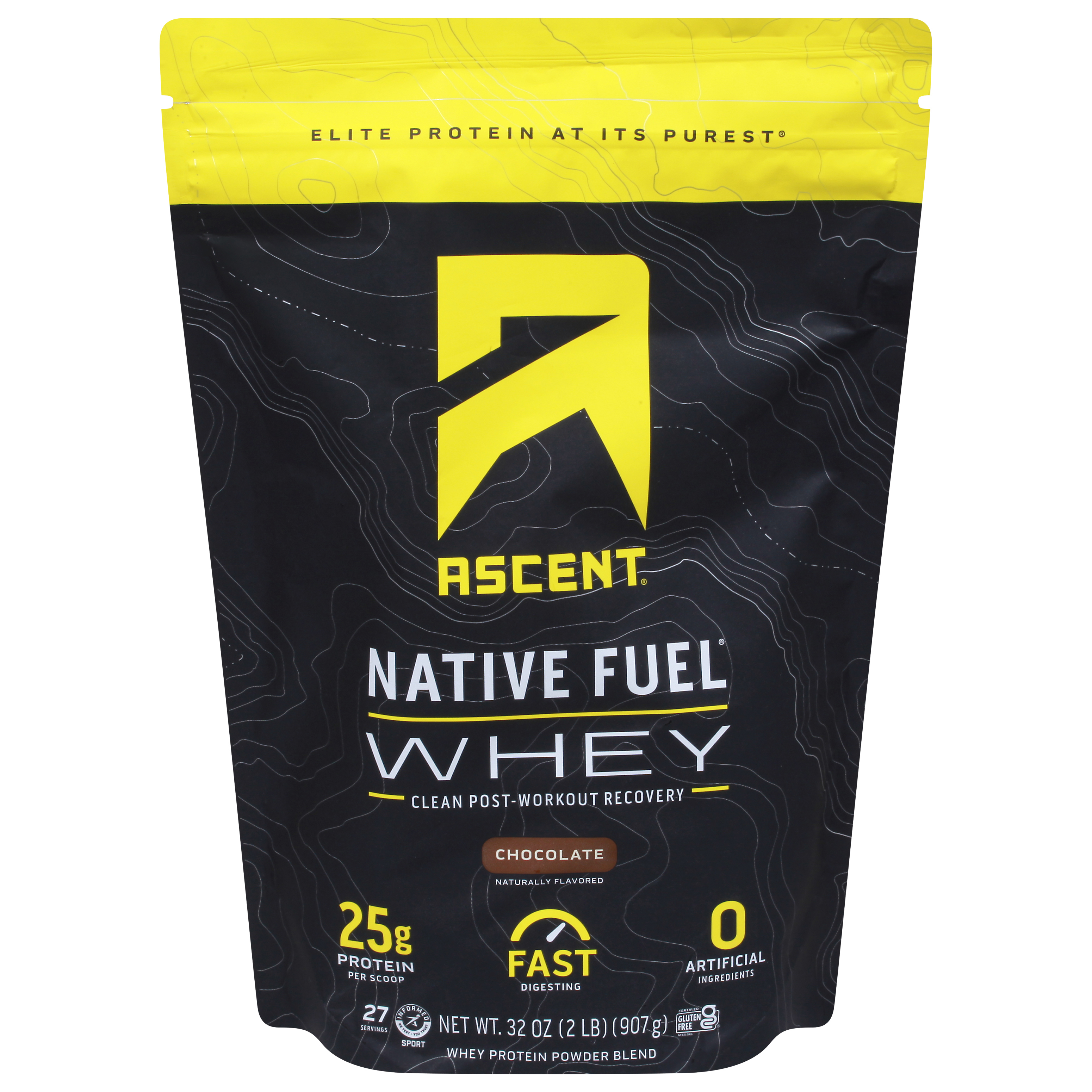 Ascent Native Fuel Chocolate Whey Protein Powder Blend