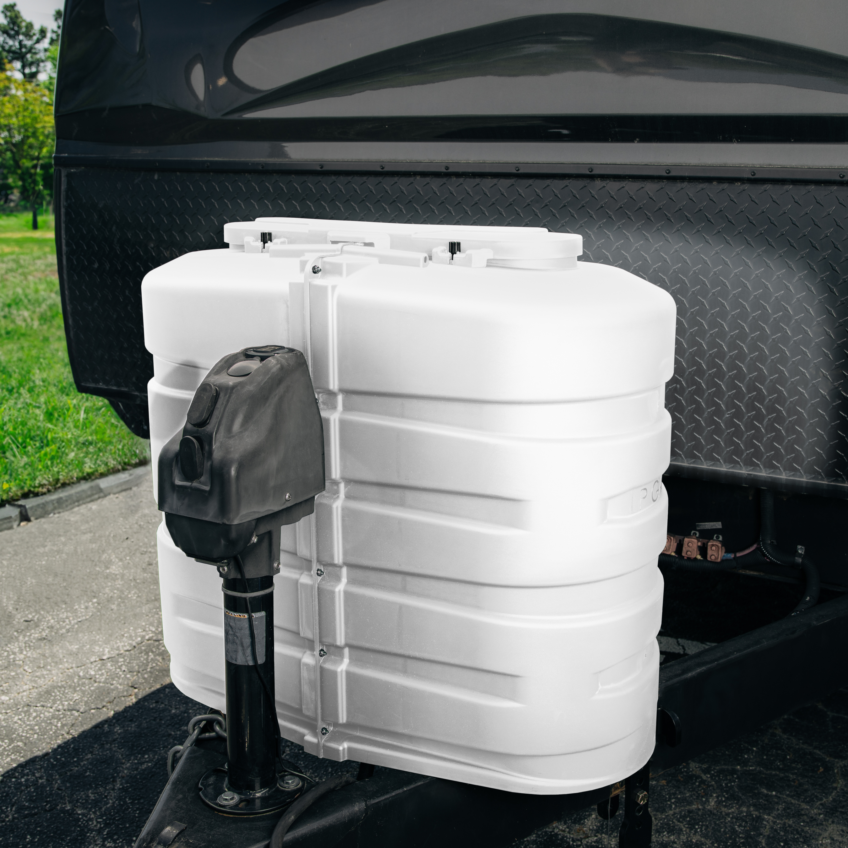 Camco Double RV Propane Tank Cover, 30 lb, White