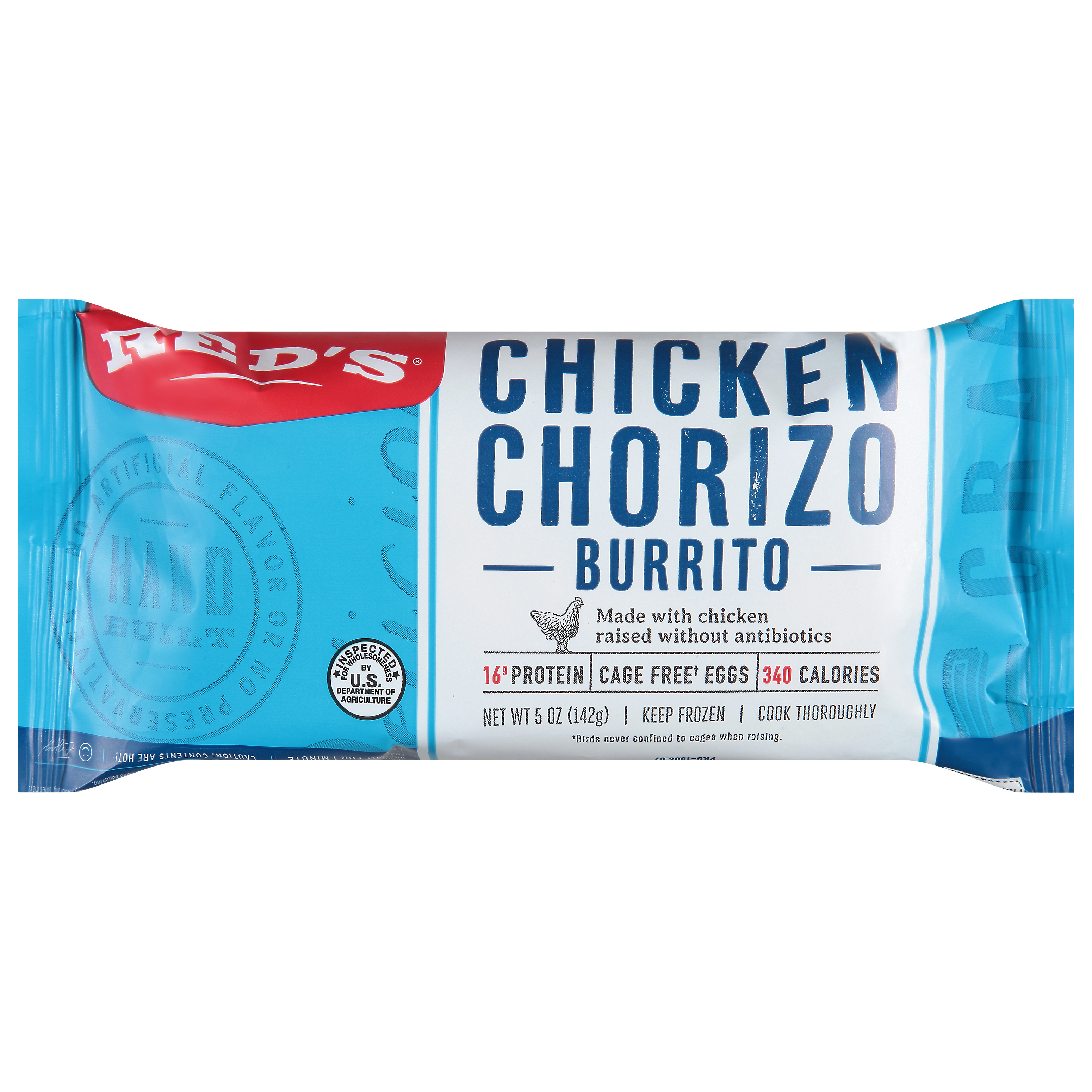 Red's Chicken Chorizo Burrito