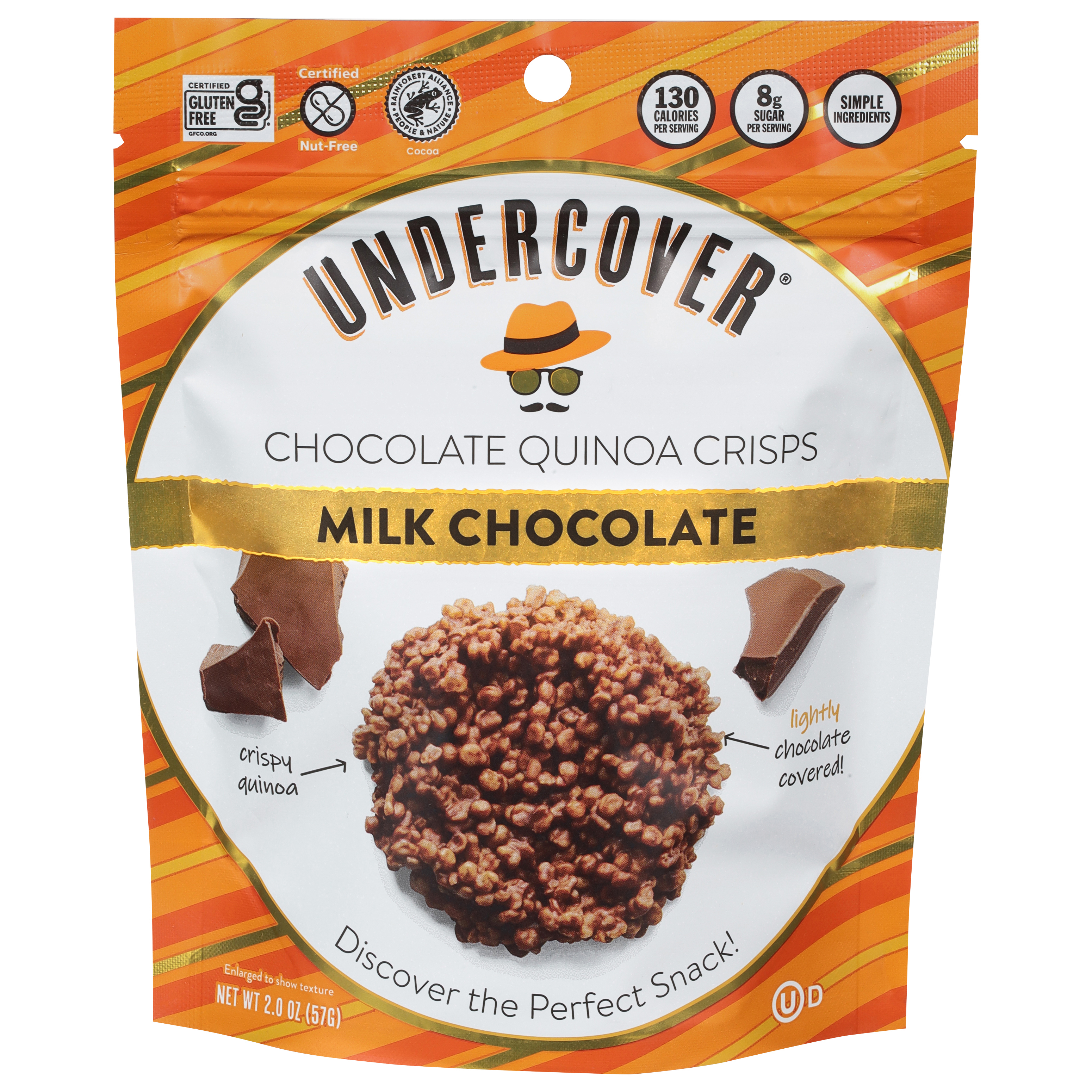 Undercover Milk Chocolate Chocolate Quinoa Crisps