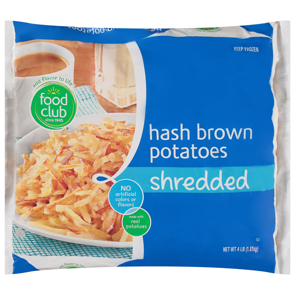Food Club Shredded Hash Brown Potatoes 4 lb