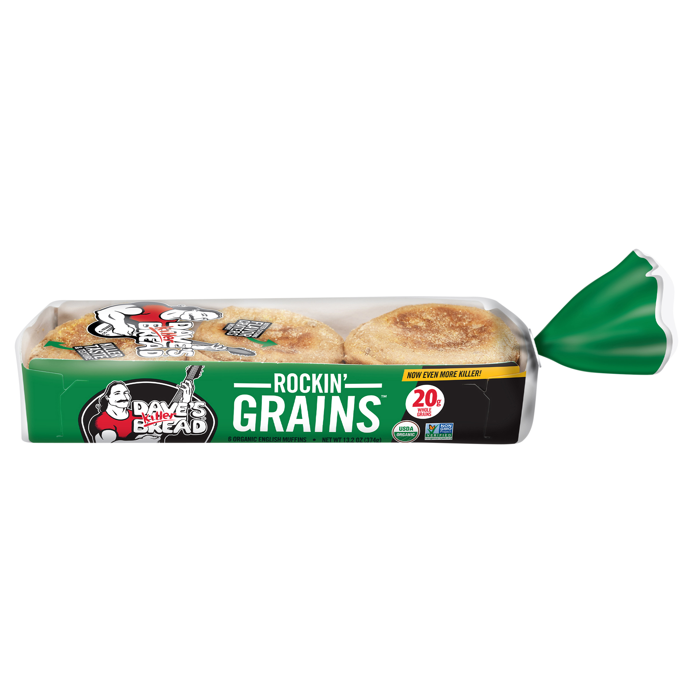Dave's Killer Bread English Organic Rockin' Grains Muffins