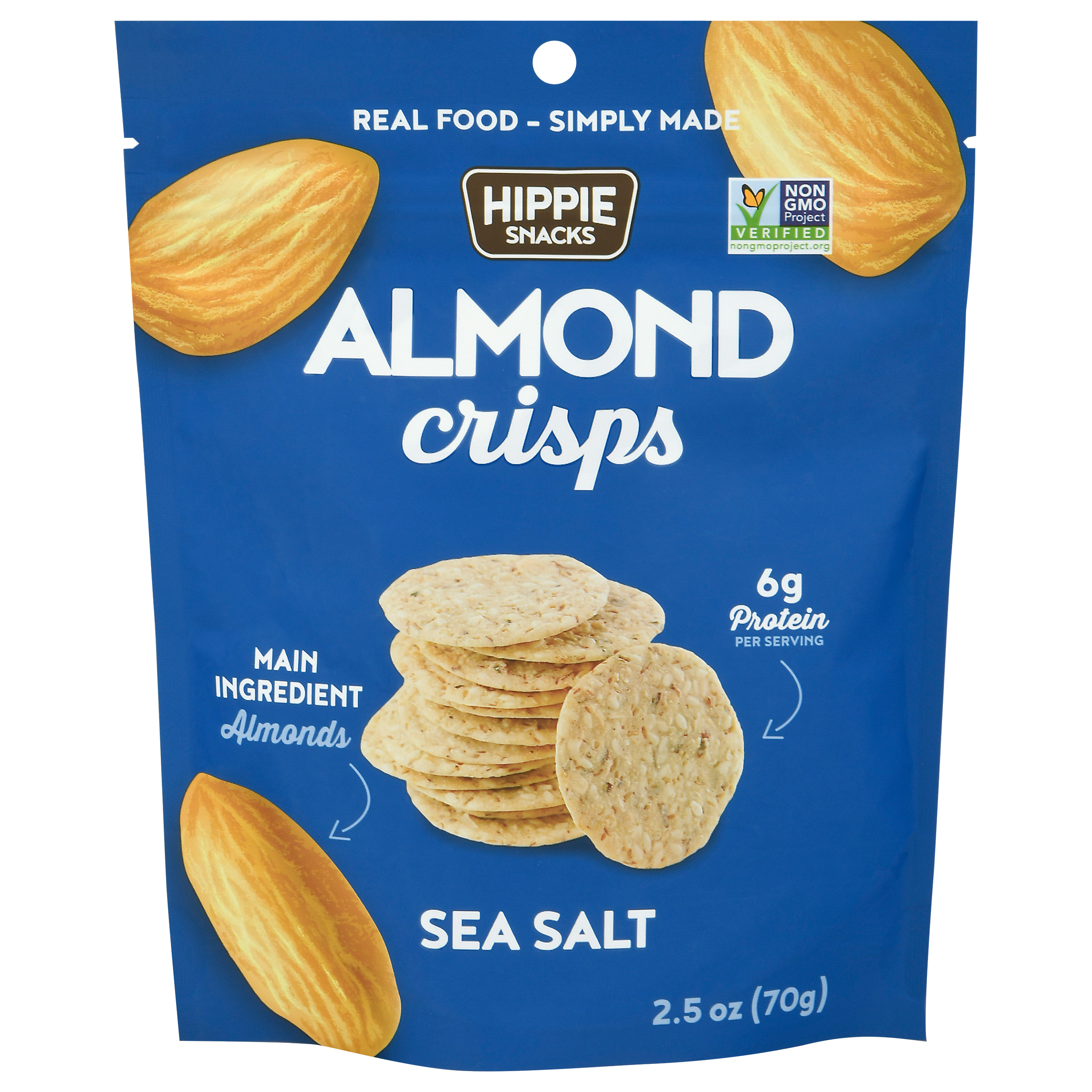 Hippie Snacks Sea Salt Almond Crisps