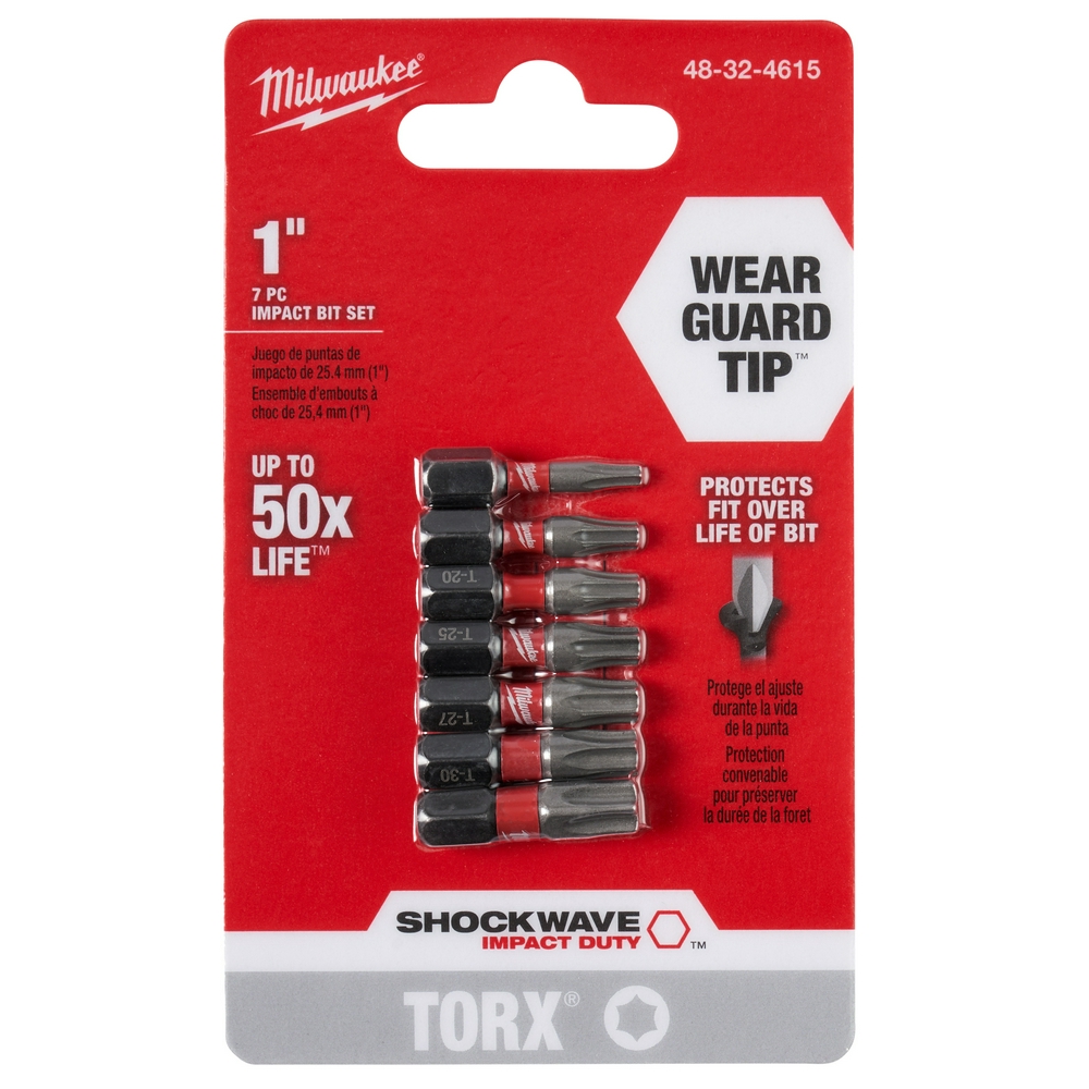 SHOCKWAVE 7-Piece Impact Torx Insert Bit Set