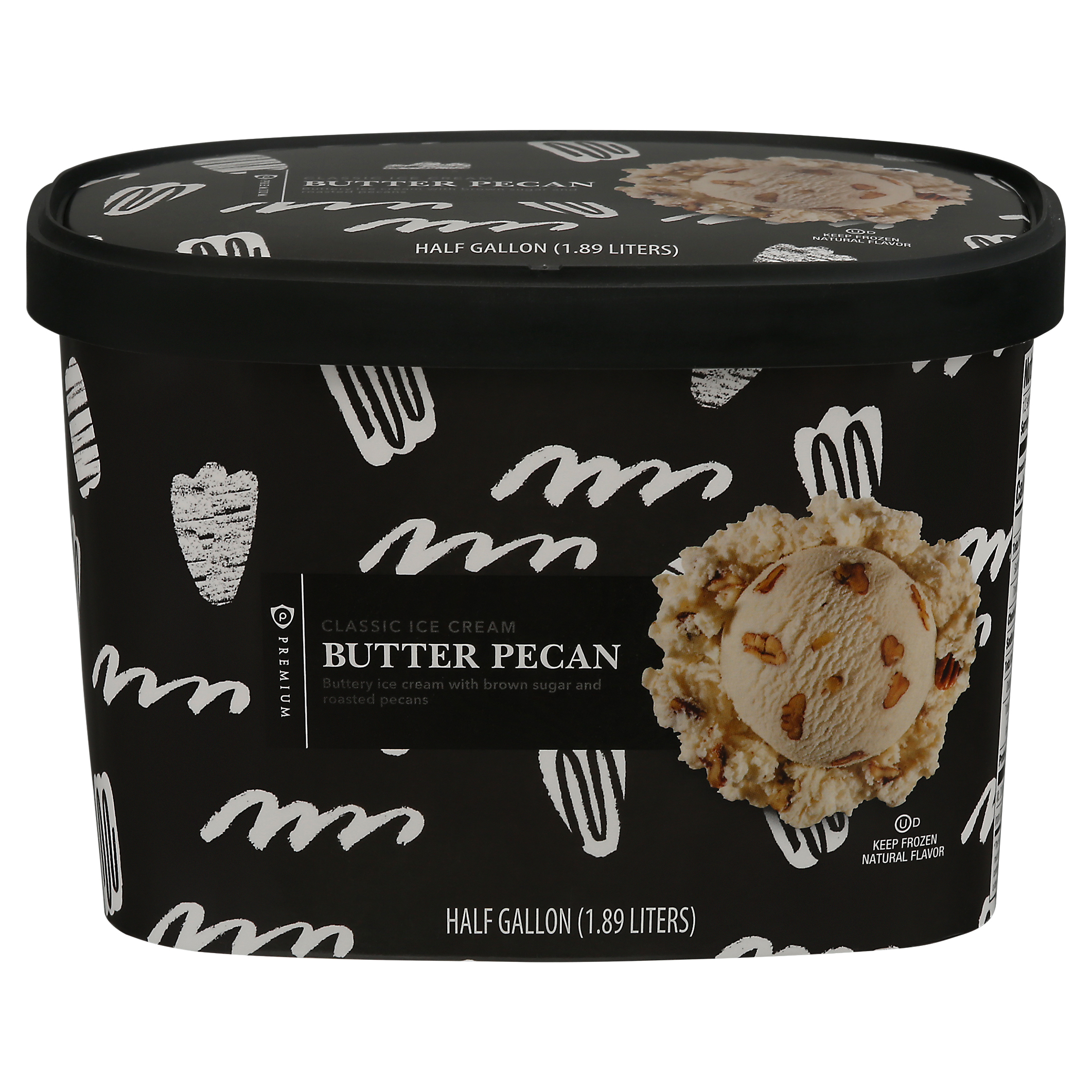 Publix Premium Butter Pecan Classic Ice Cream 0.5 gl