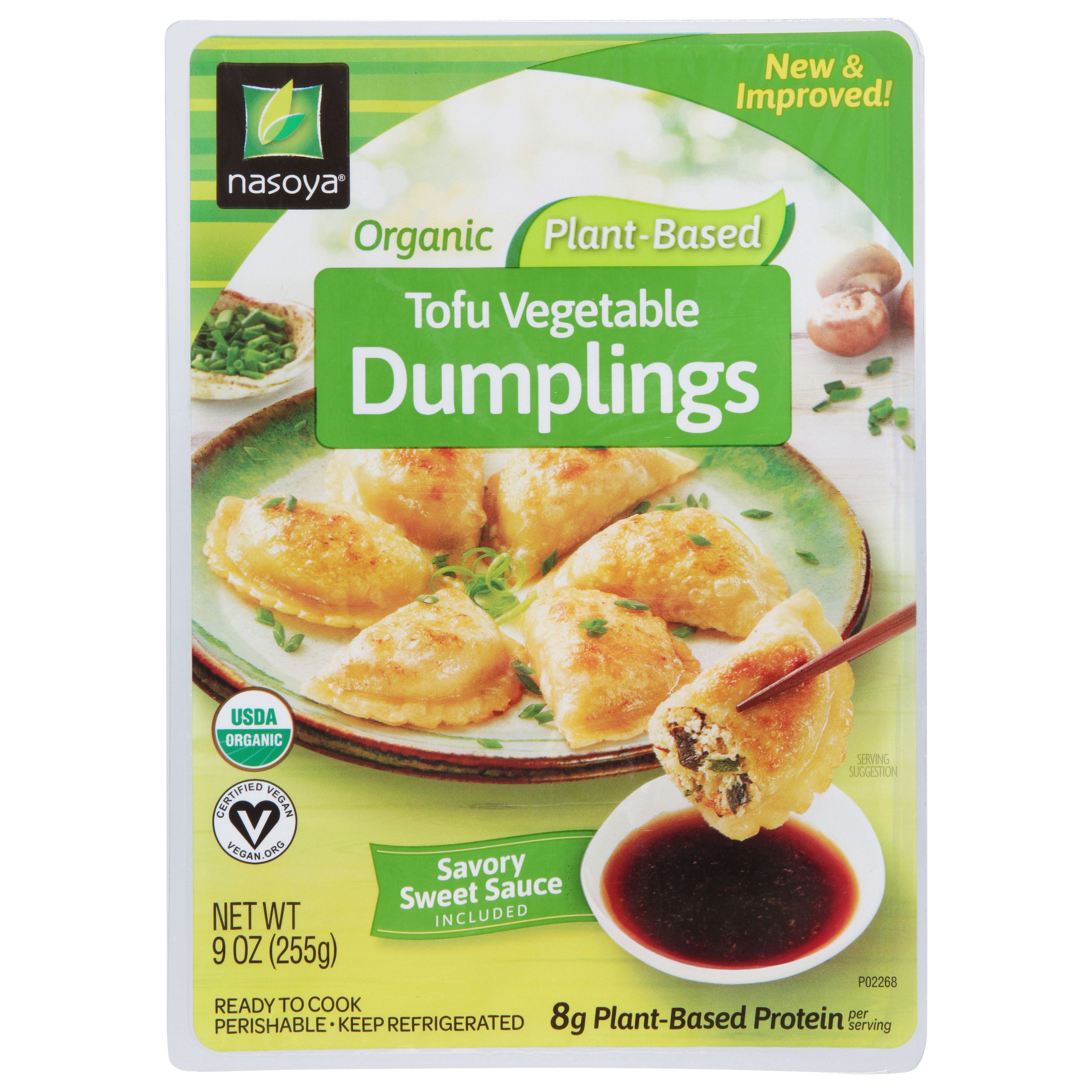 Nasoya Plant-Based Organic Tofu Vegetable Dumplings
