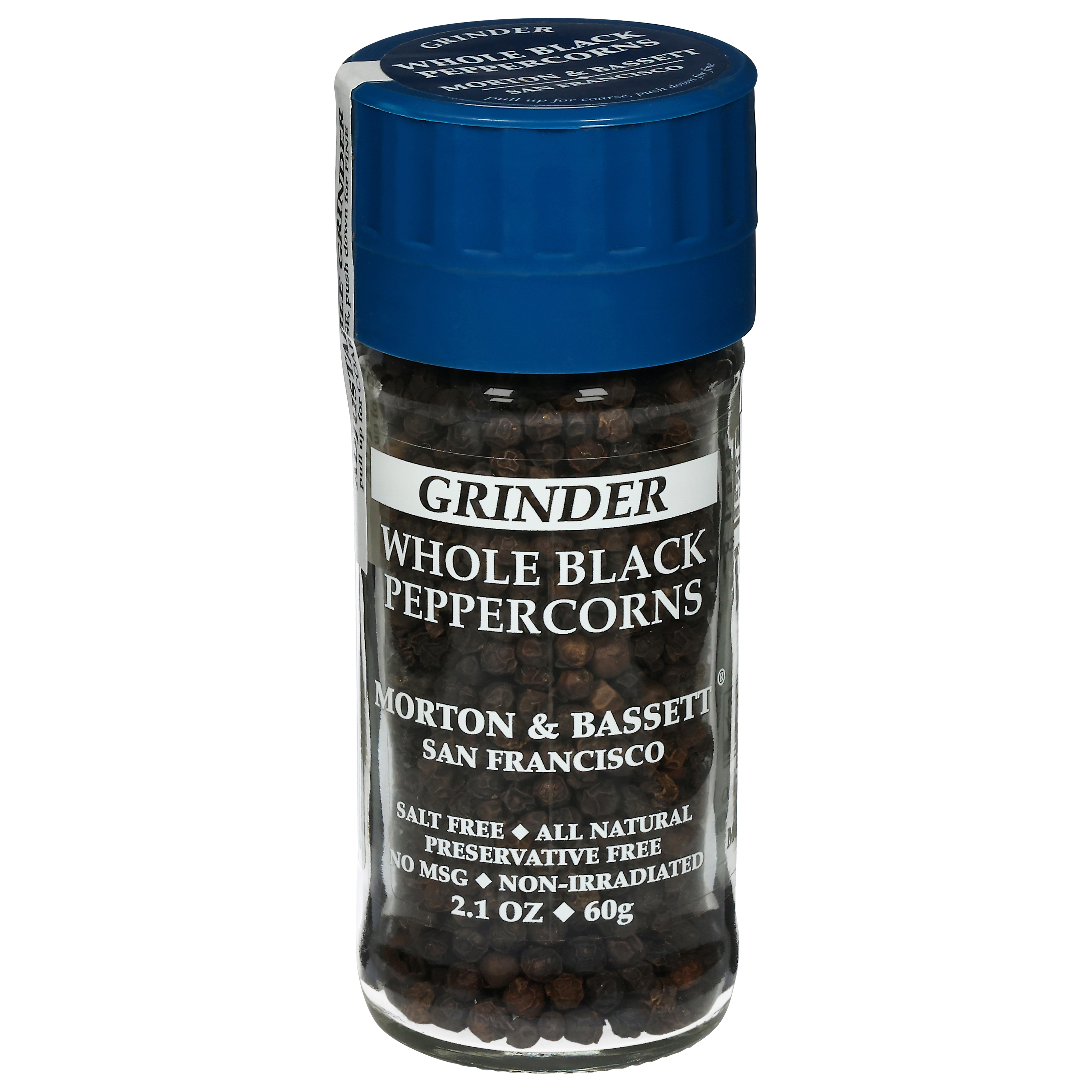 Morton & Bassett Grinder Whole Black Peppercorns
