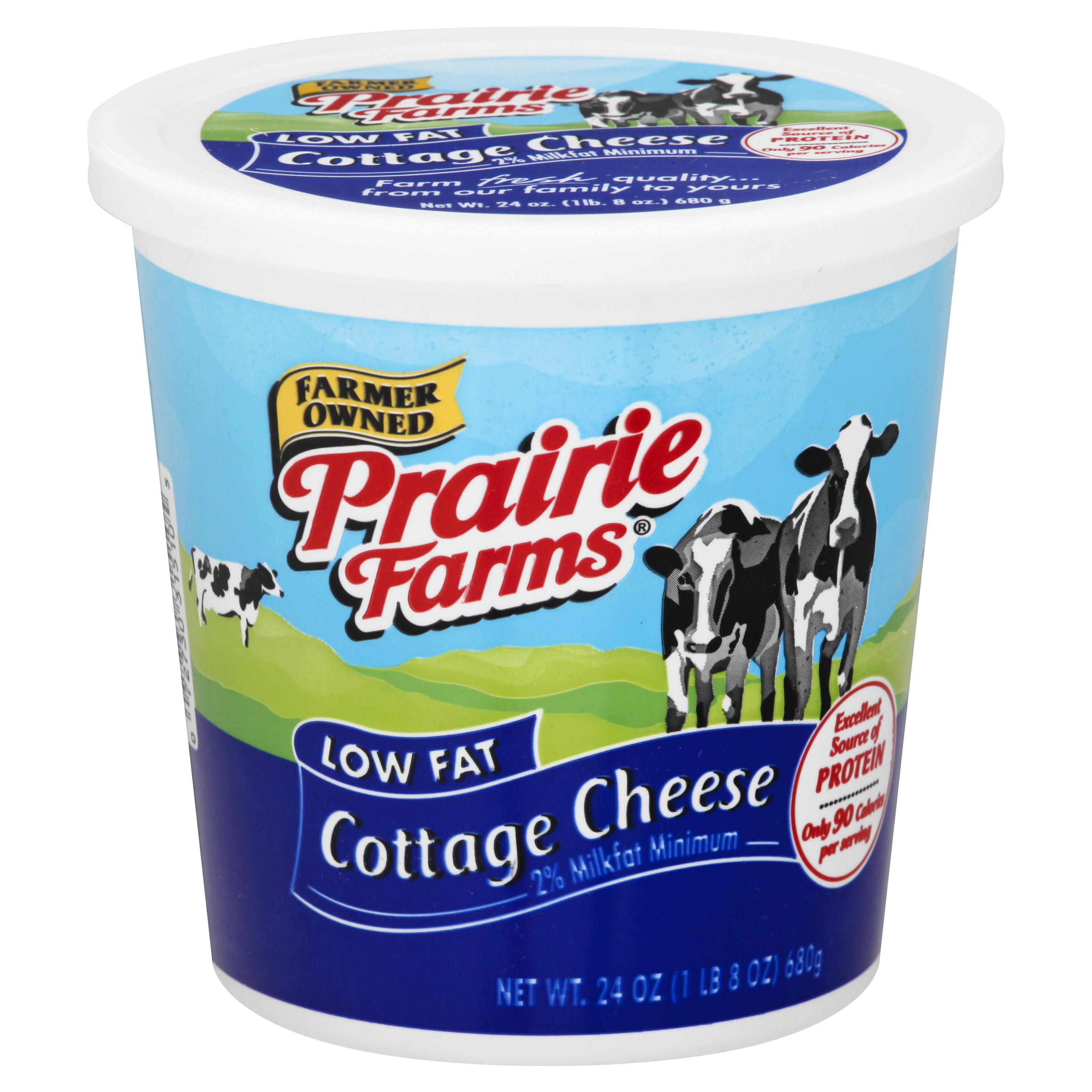 PRAIRIE FARMS LOW FAT COTTAGE CHEESE 24 OZ