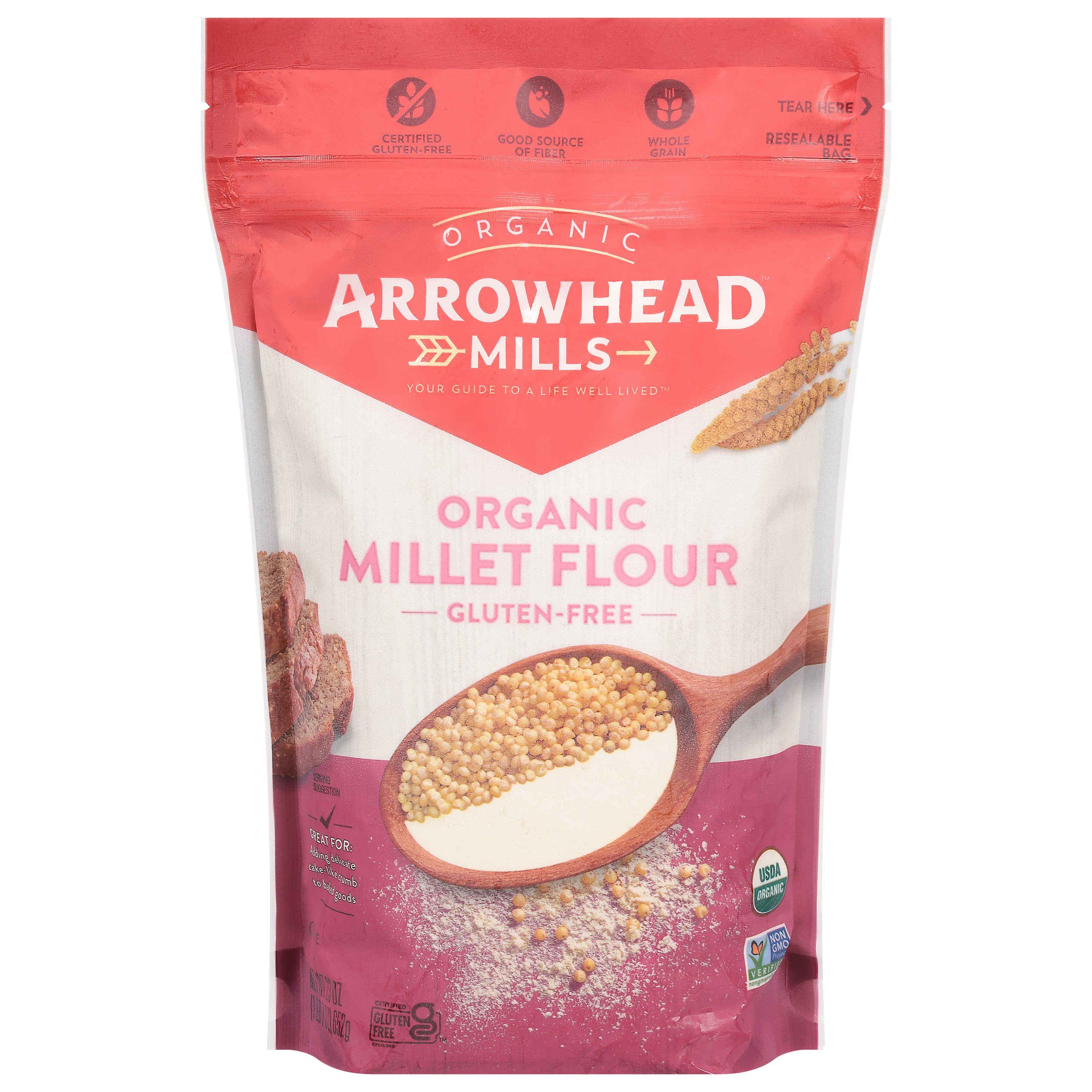 Arrowhead Mills Gluten Free Organic Millet Flour