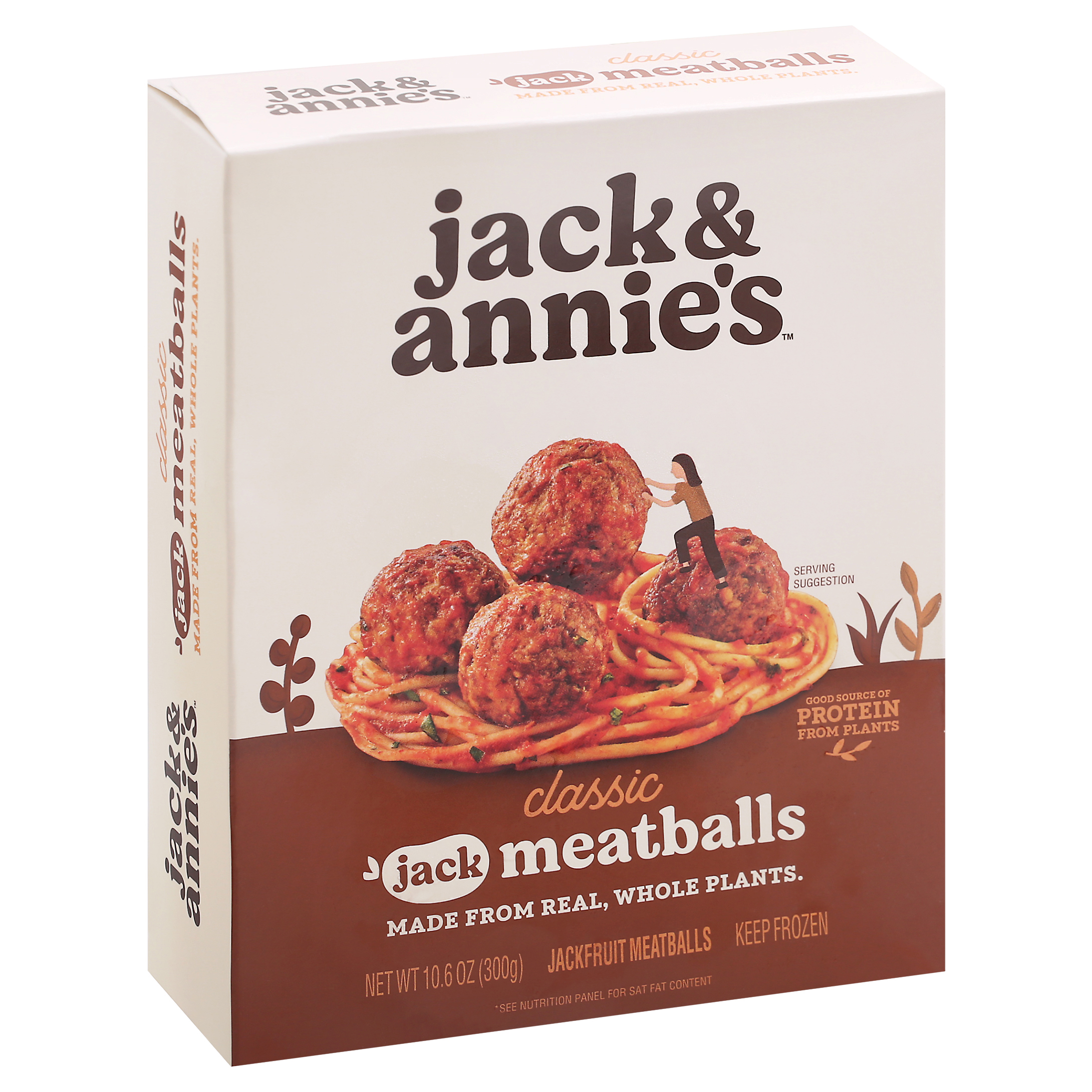 Jack & Annie's Classic Jackfruit Meatballs 10.6 oz Box