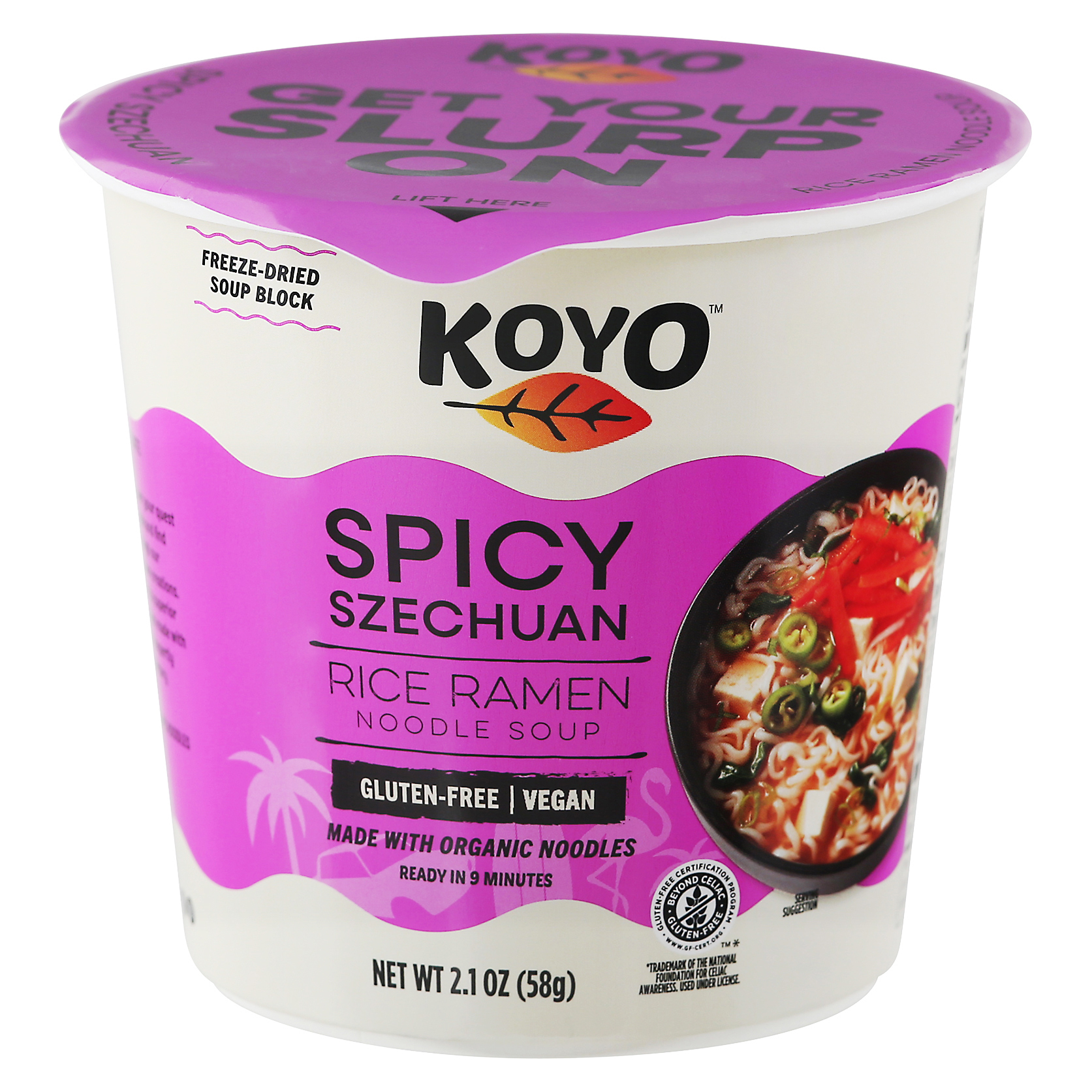 Koyo Spicy Szechuan Rice Ramen Noodle Soup