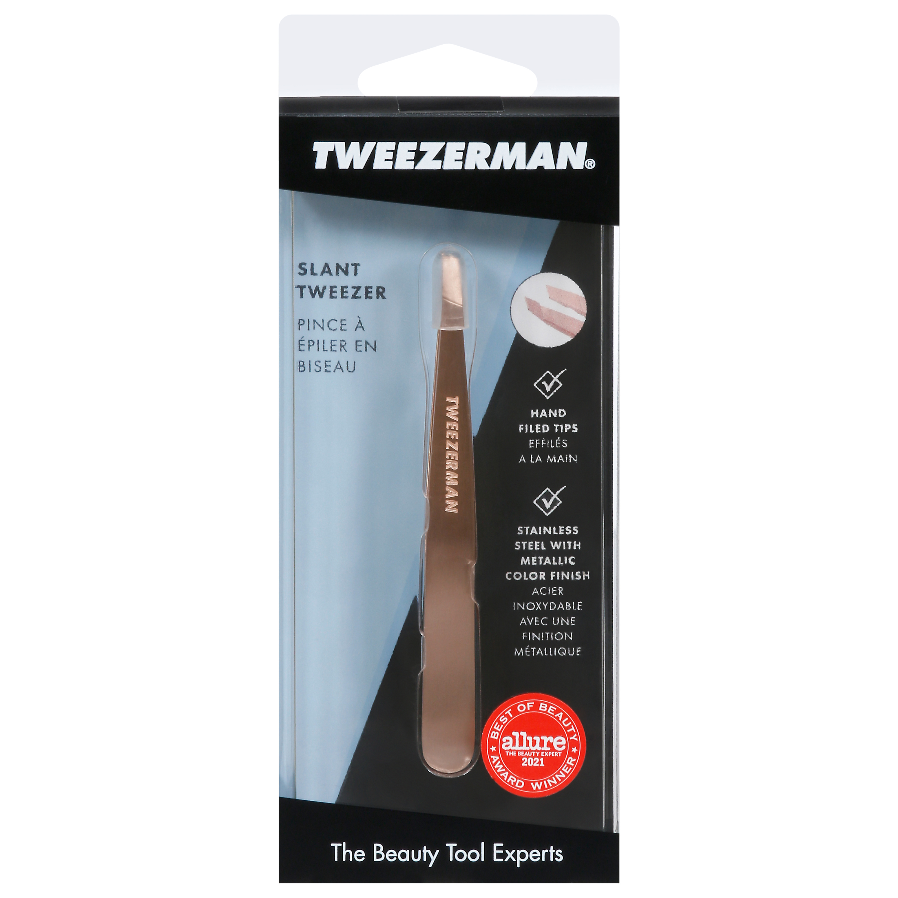 Tweezerman Rose Gold Slant Tweezer