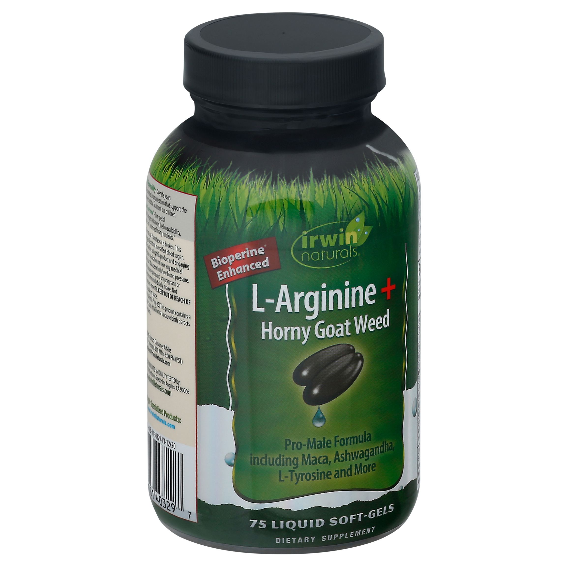 Irwin Naturals L-Arginine + Horny Goat Weed Liquid Soft-Gels