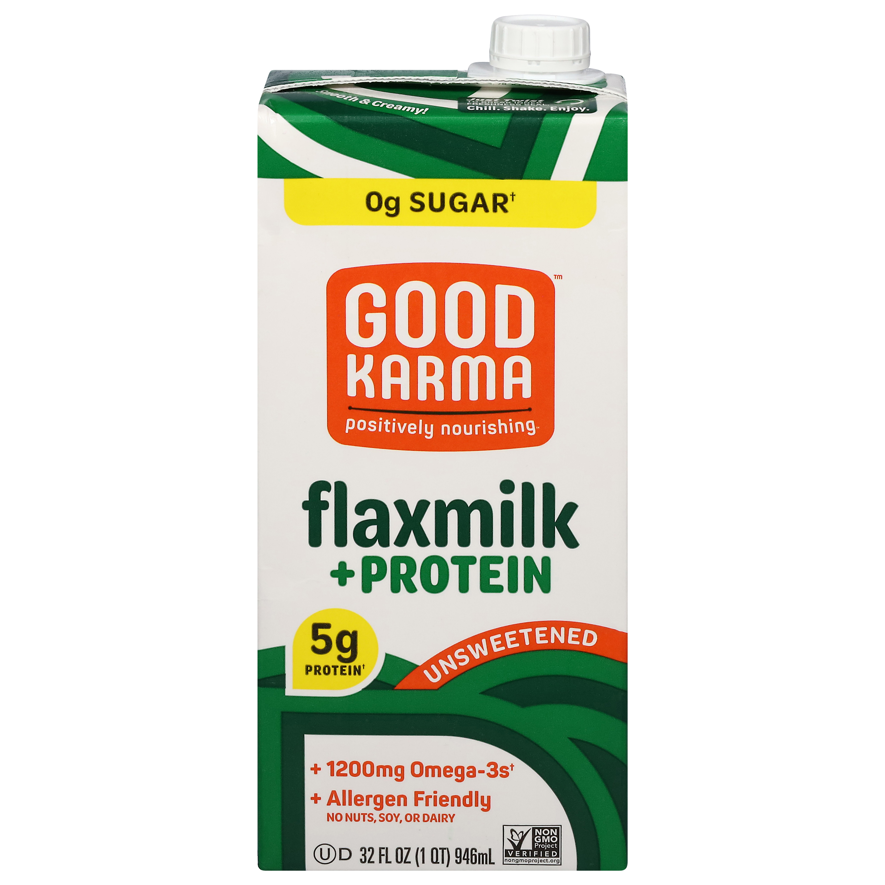 Good Karma Unsweetened +Protein Flaxmilk