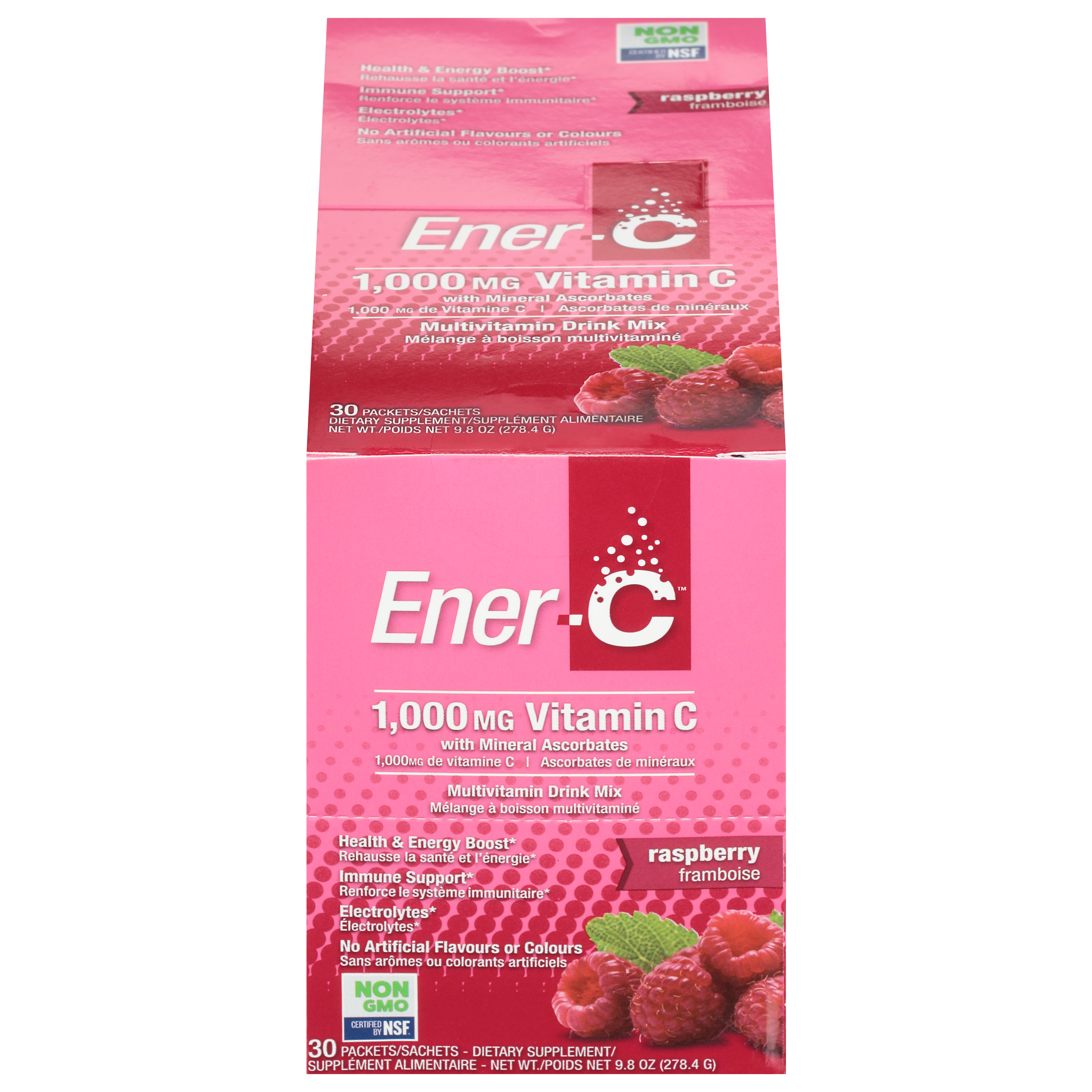 Ener-C 1,000 mg Vitamin C Raspberry Multivitamin Drink Mix 30 Packets