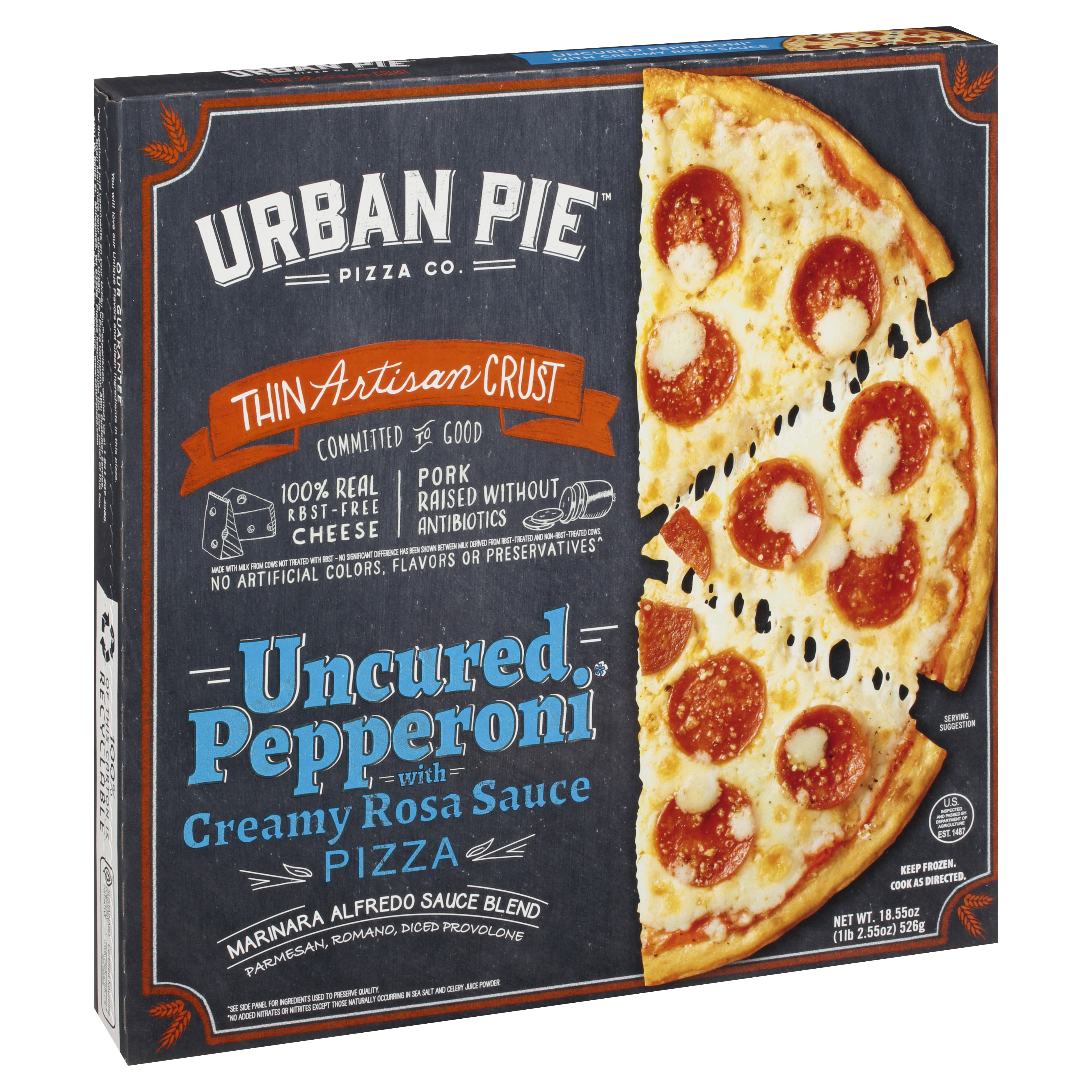Urban Pie Thin Artisan Crust Pizza 18.55 oz Box