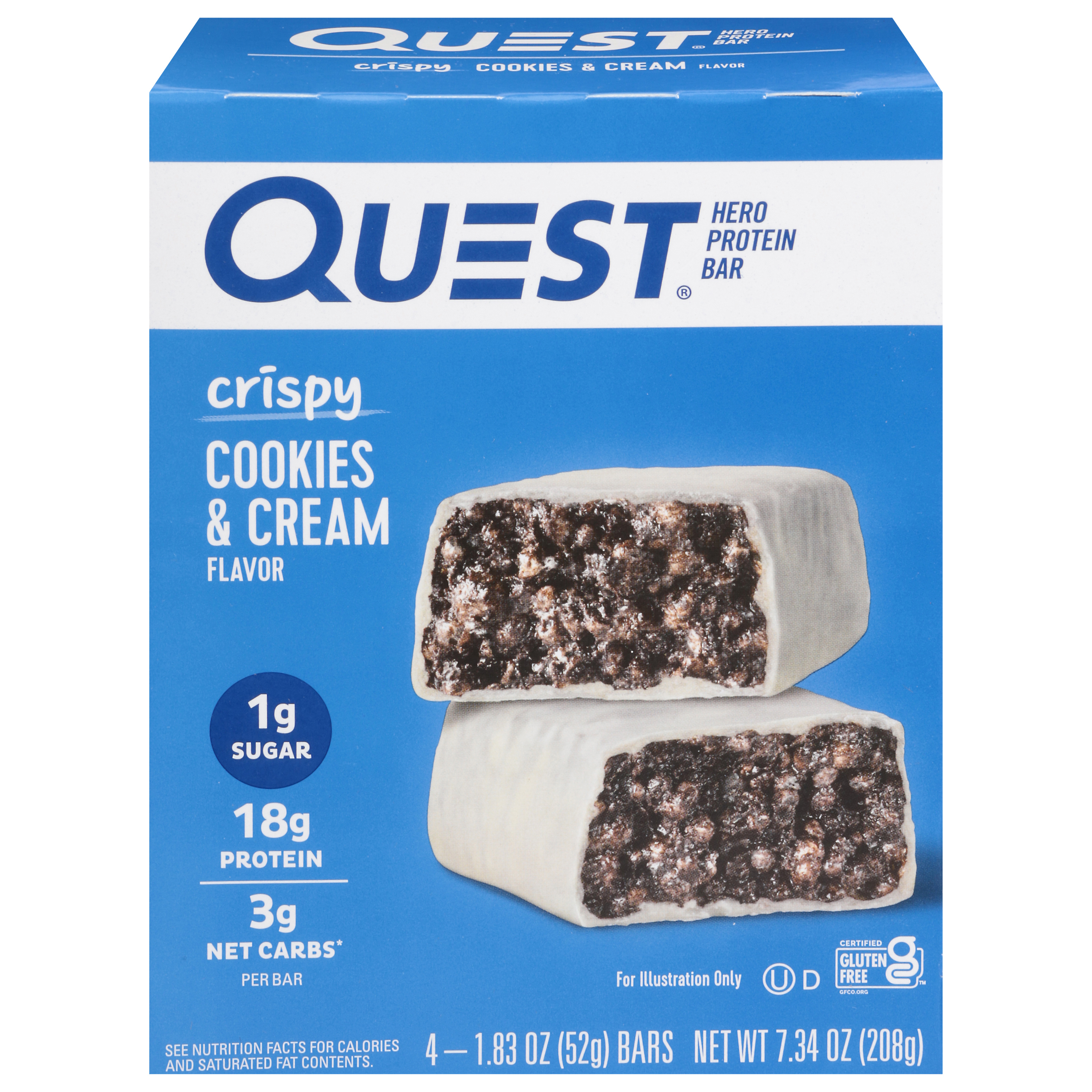 Quest Hero Cookies & Cream Flavor Protein Bar