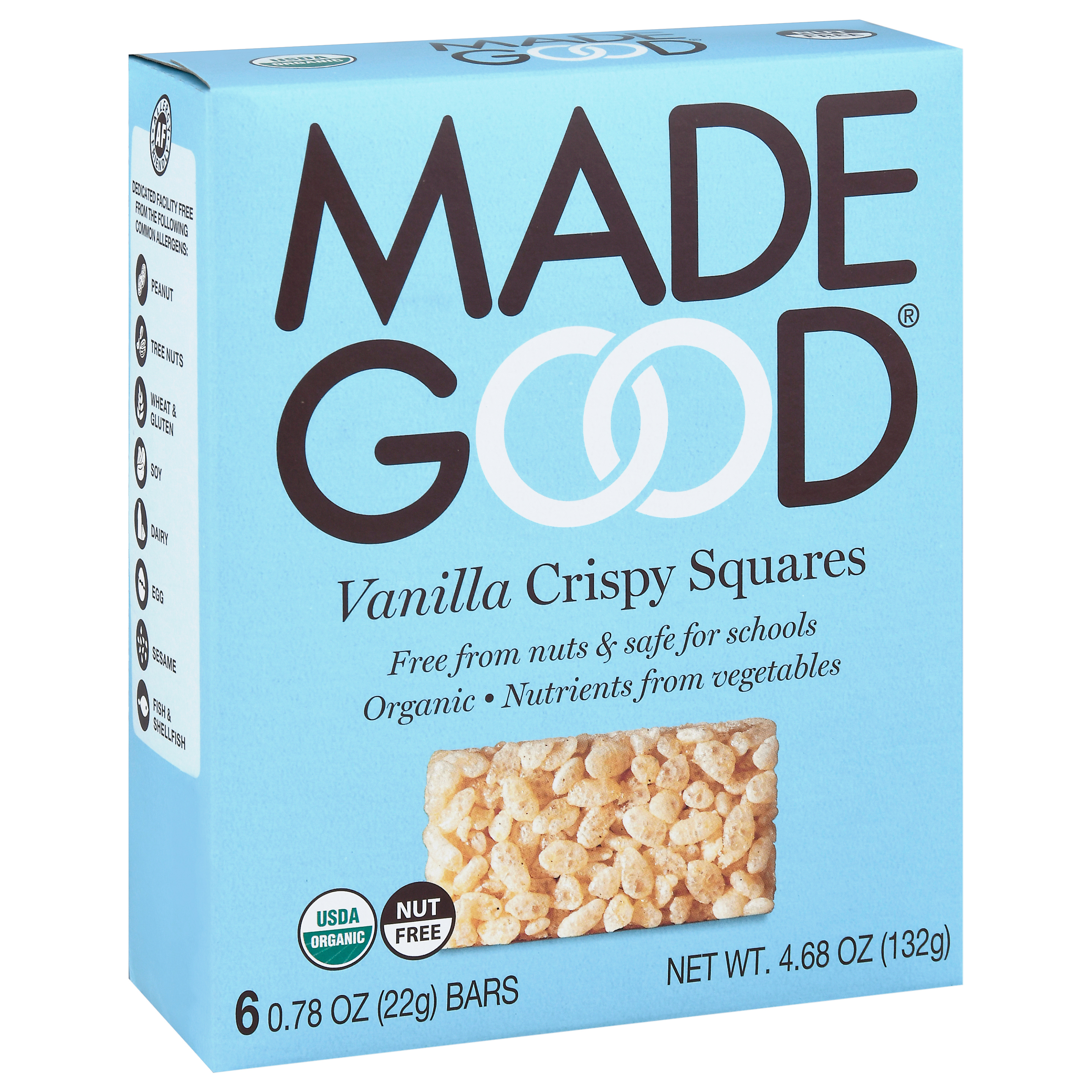 MadeGood Vanilla Crispy Squares
