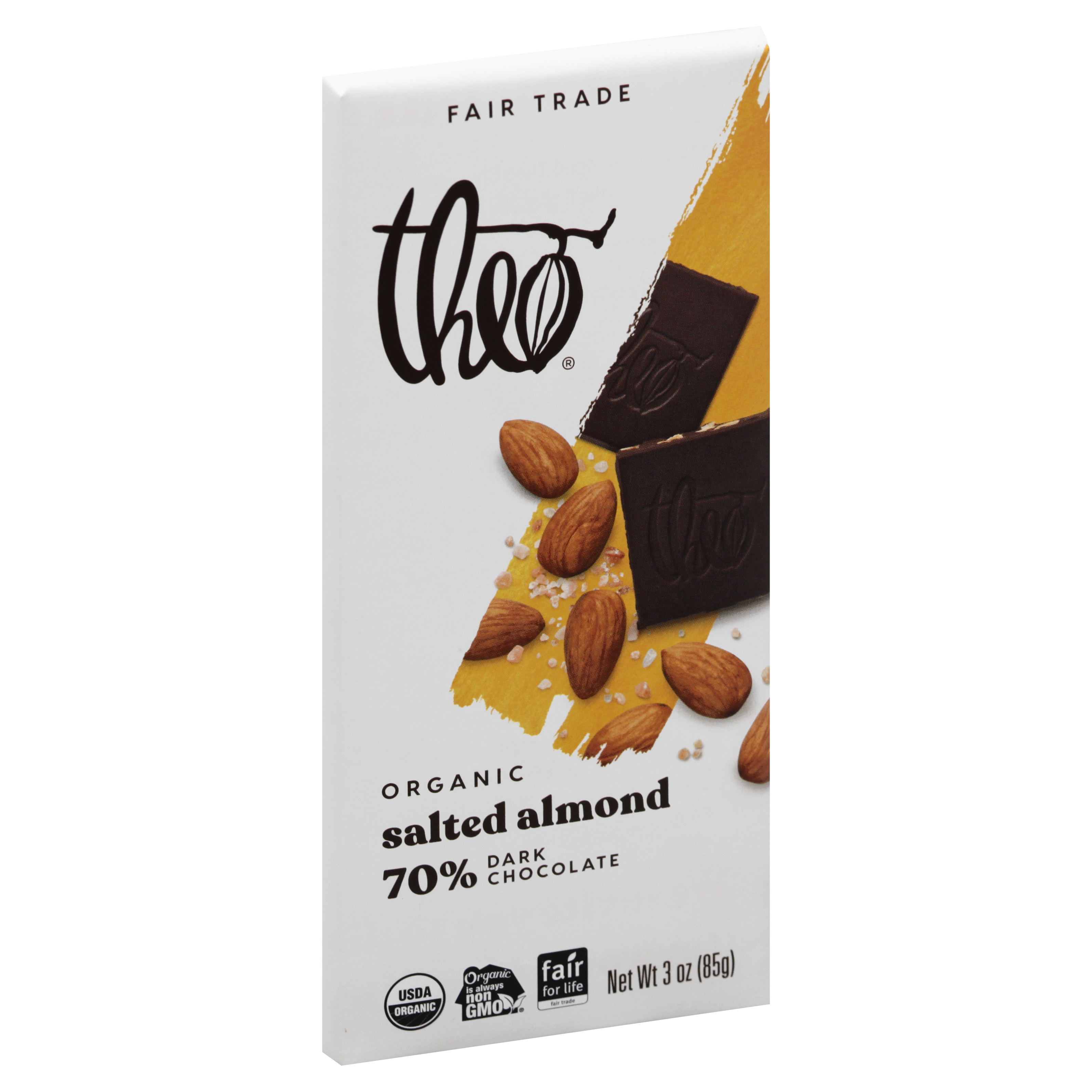Theo Organic 70% Salted Almond Dark Chocolate