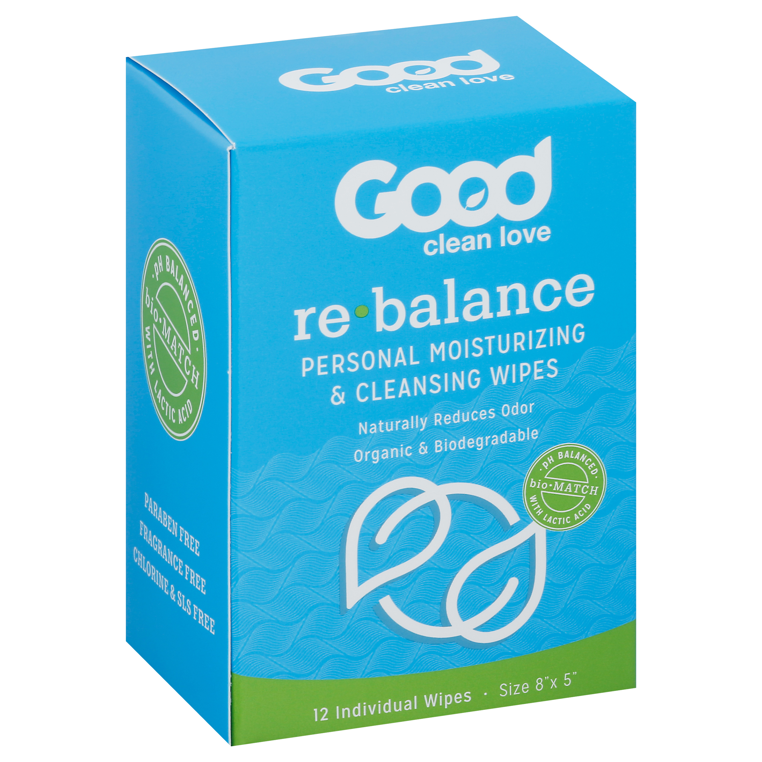 Good Clean Love Re-balance Personal Moisturizing Cleansing Wipes