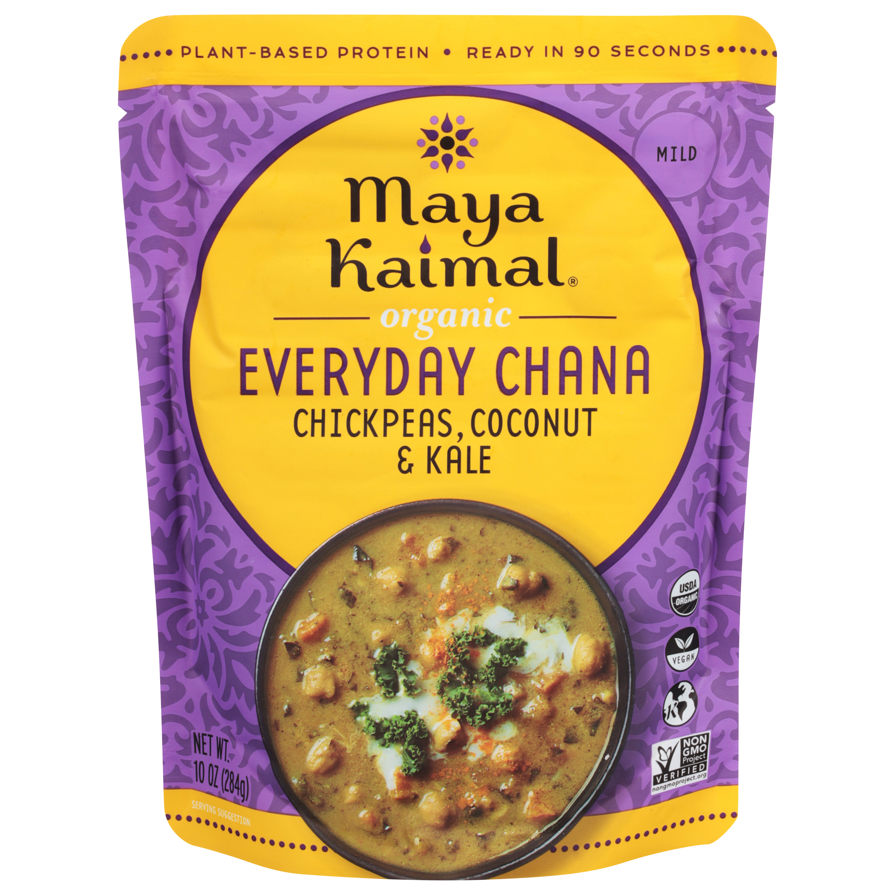 Maya Kaimal Mild Organic Chickpeas, Coconut & Kale Everyday Chana