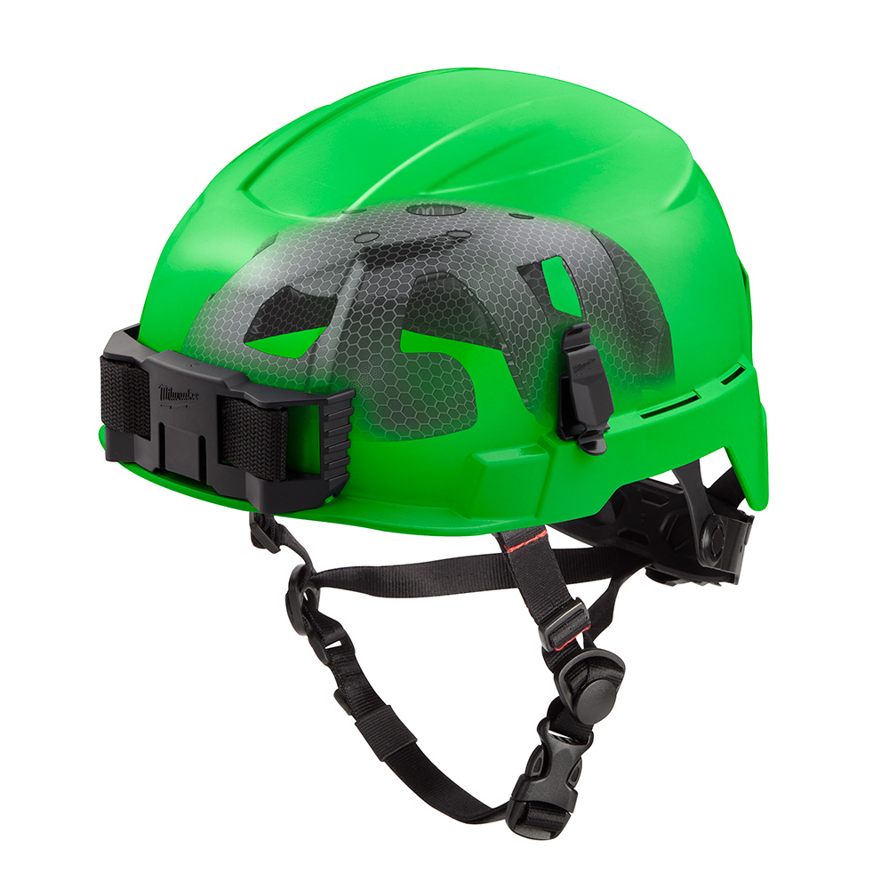 BOLT Green Safety Helmet with IMPACT ARMOR Liner (USA) - Type 2, Class E