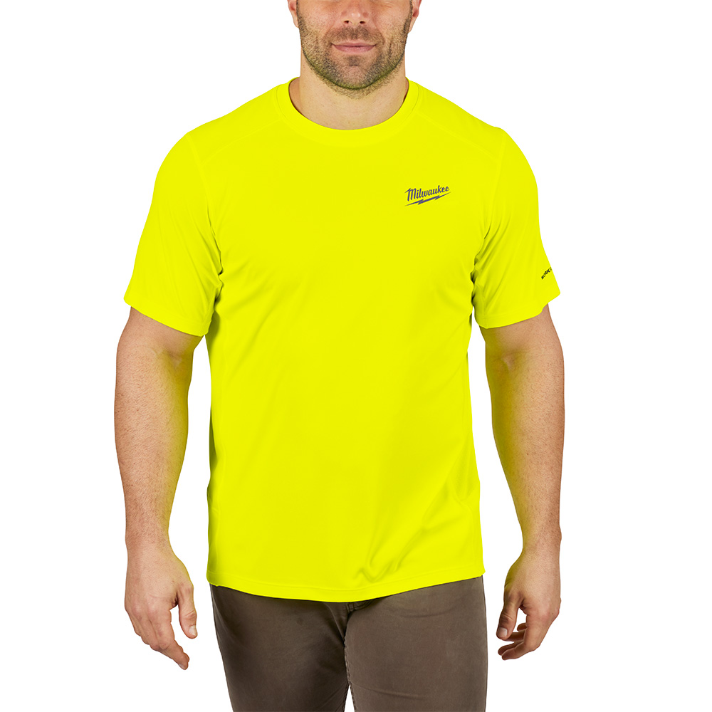 WORKSKIN Lightweight Performance Shirt - Short Sleeve - HI Vis 2X