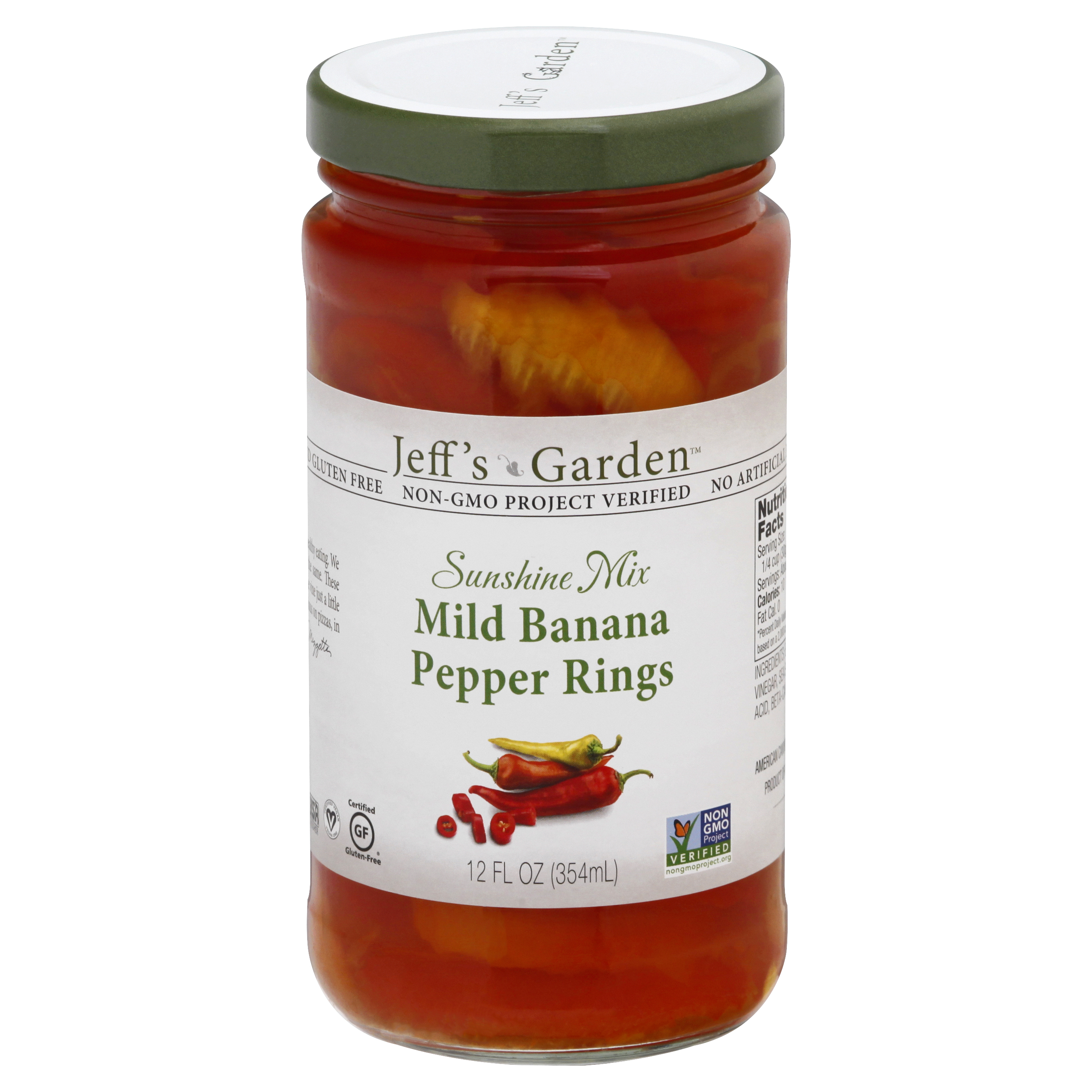 Jeff's Garden Sunshine Mix Mild Banana Pepper Rings