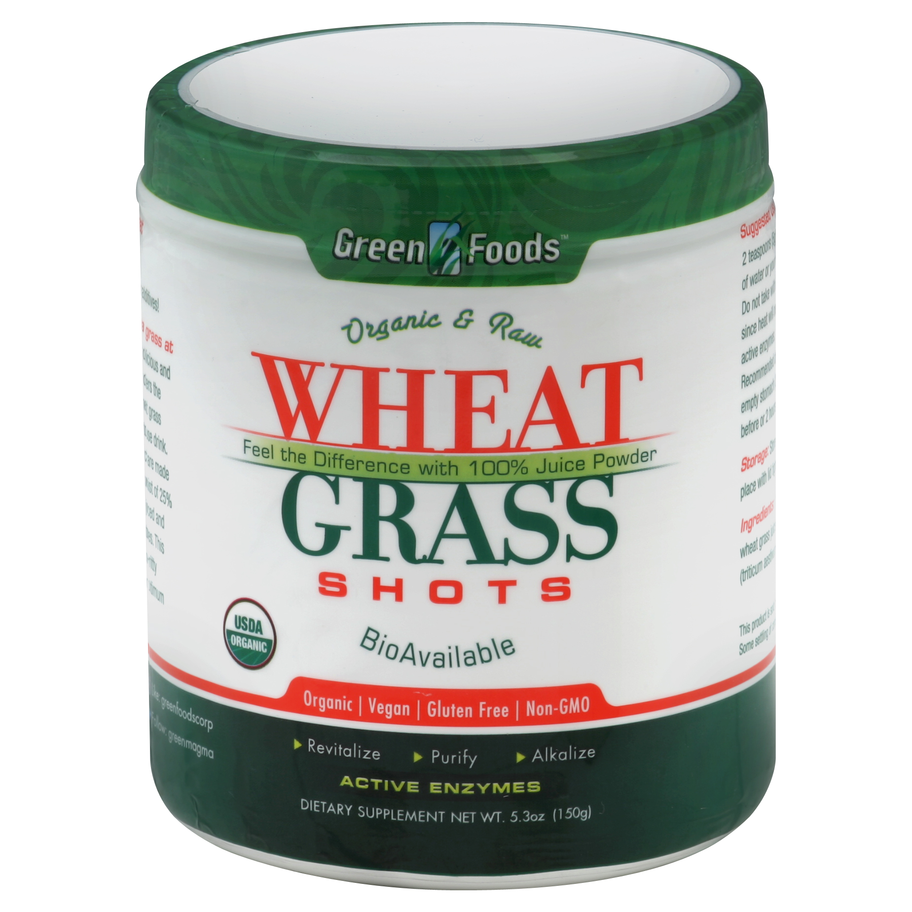Green Foods Wheat Grass Shots