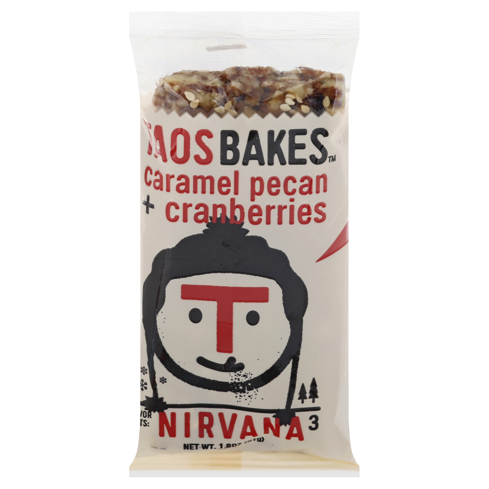 Taos Bakes Caramel Pecan + Cranberries Bar